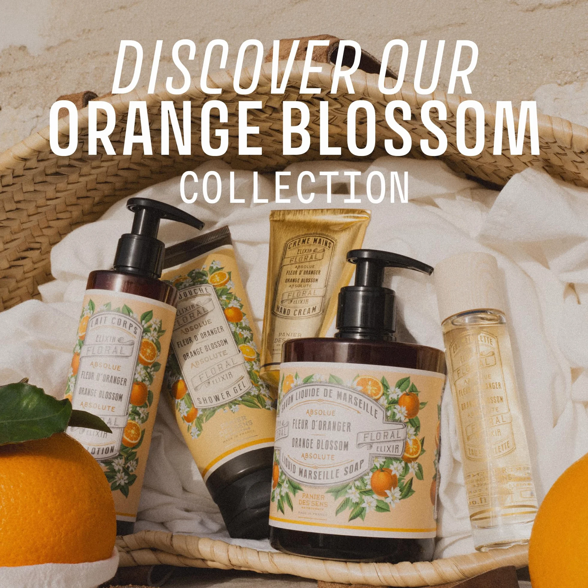 Panier des Sens Mydło w płynie z Marsylii Fleur d'Oranger do rąk 96% naturalne oliwa kokos