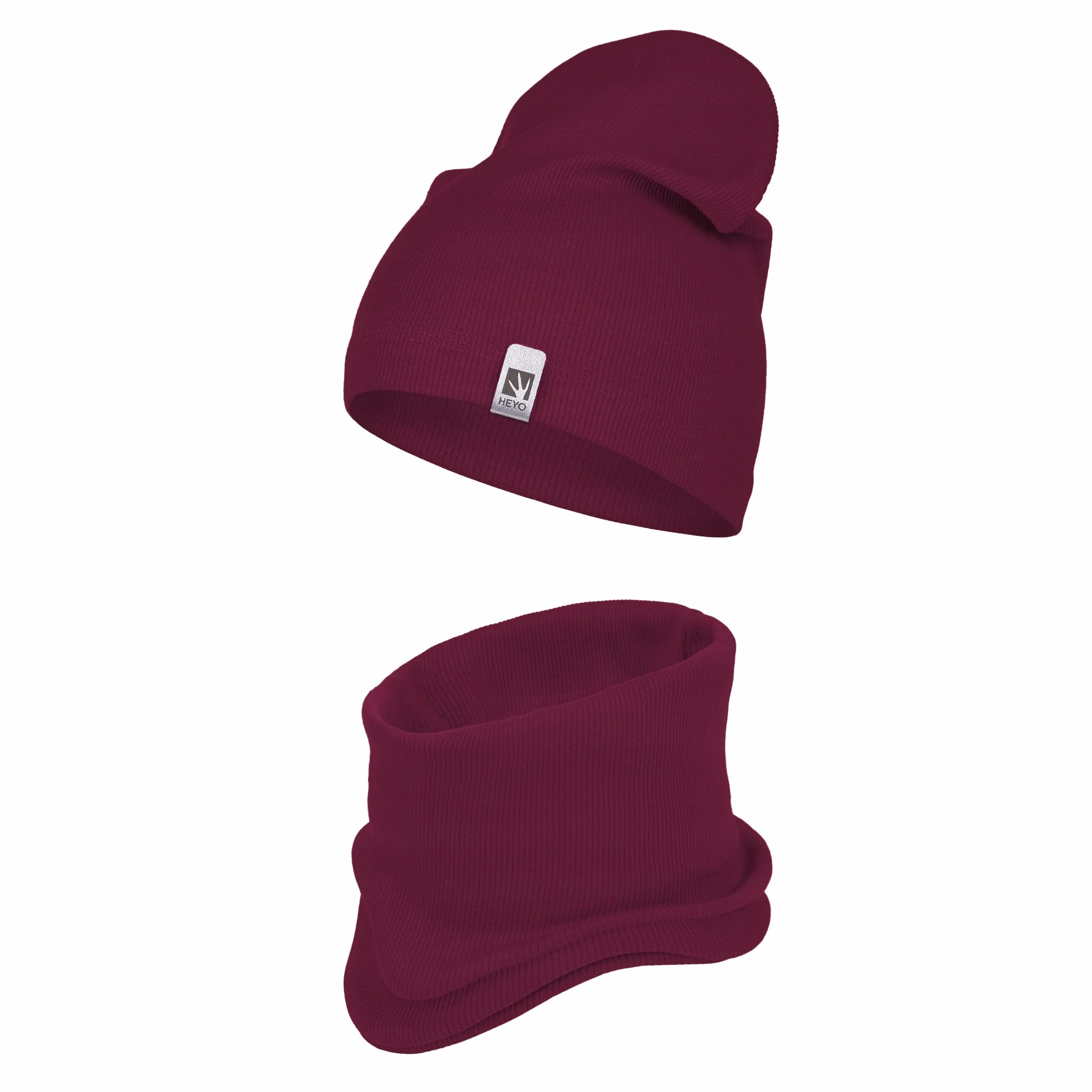 HEYO Dziecięca czapka beanie, szal kominowy, zestaw dla dziewcząt i chłopców, wiosenna czapka z dzianiny, szal