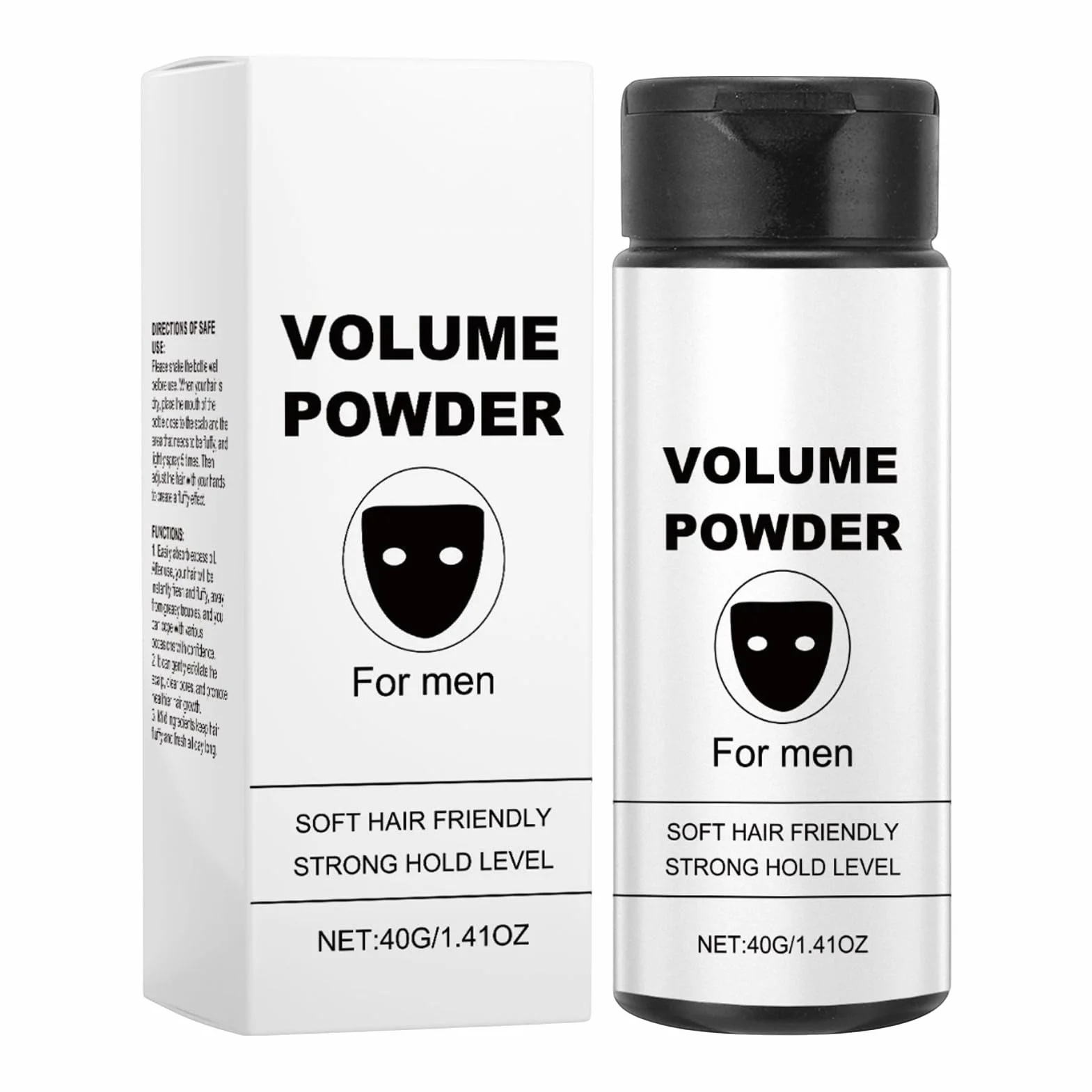 Hair Texture Powder, Natural Look Styling, Men’s Volume Dust, Easy Application, Portable Grooming Product, Ideal for Business Trips, Appointments, Daily Easy to Use Color White