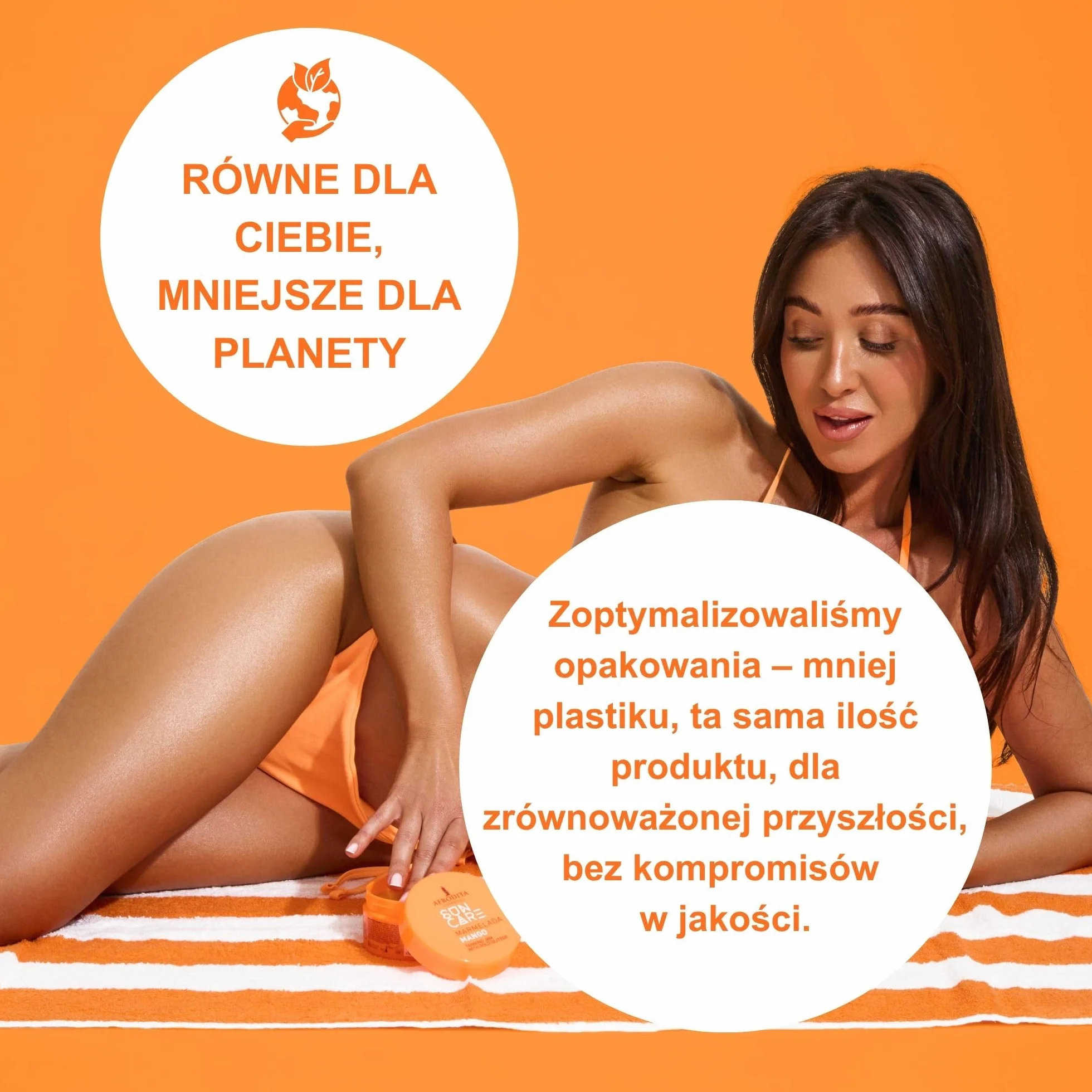 Afrodita Cosmetics Marmelada Mango przyspieszacz opalania – wegański dżem opalający ze złotym brokatem dla szybkiej naturalnej opalenizny – wodoodporny z ekstraktem z marchewki, masłem kakaowym i shea