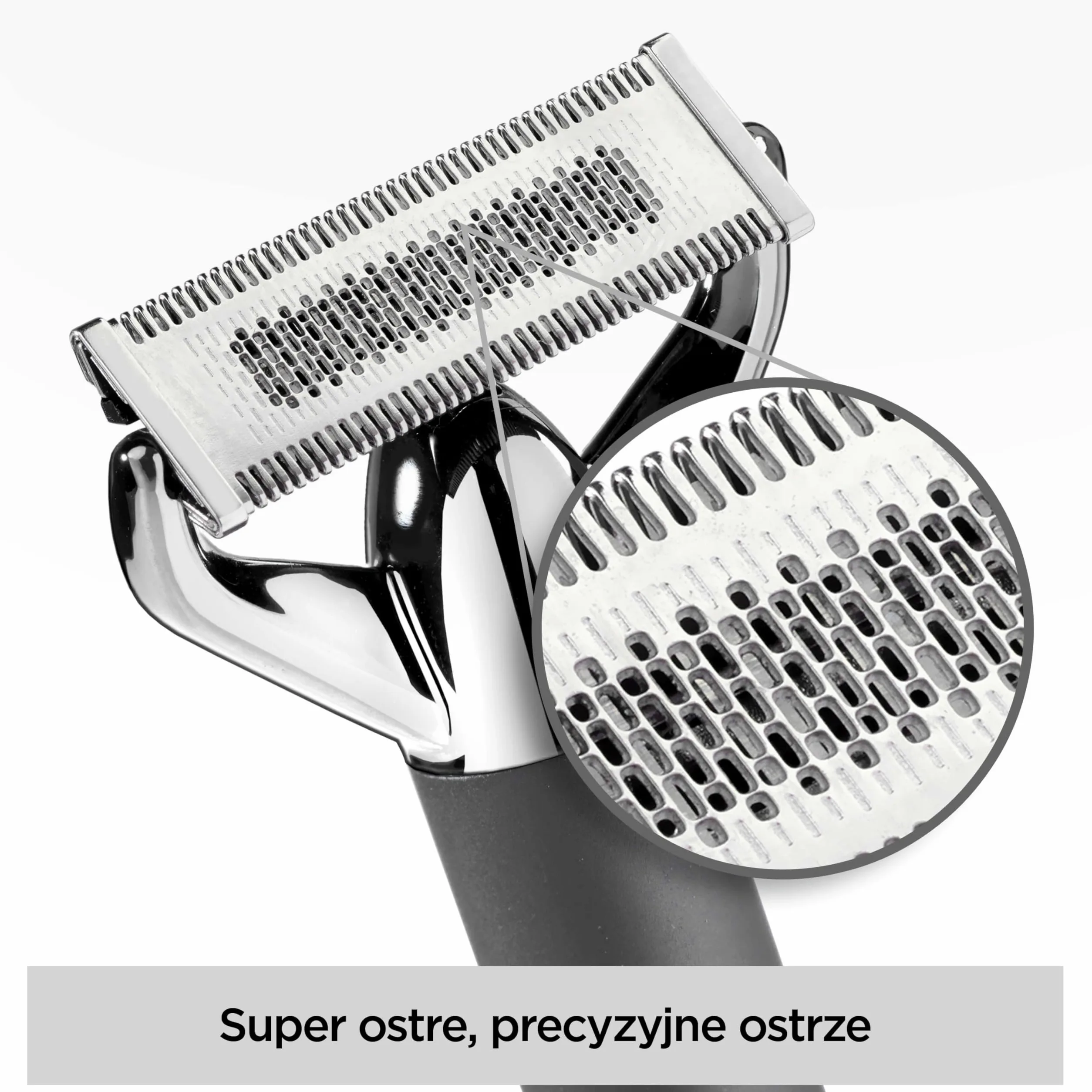BaByliss X-Blade Trymer do Zarostu i Brody, Ultraostre ostrza, Głowica 50°, 4 nasadki 1-5 mm, Akumulator litowo-jonowy, Wodoodporny OT996E