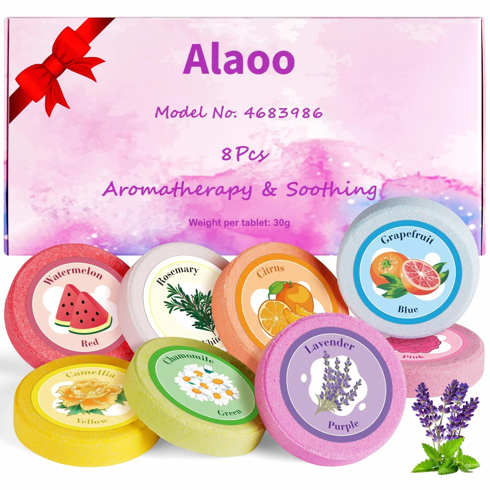 Aromaterapia pod prysznic, 8 sztuk, aromaterapia, tabletki pod prysznic, olejki eteryczne, tabletki do kąpieli dla łagodzenia stresu, utrzymujący się intensywny zapach, bomby prysznicowe, zestaw