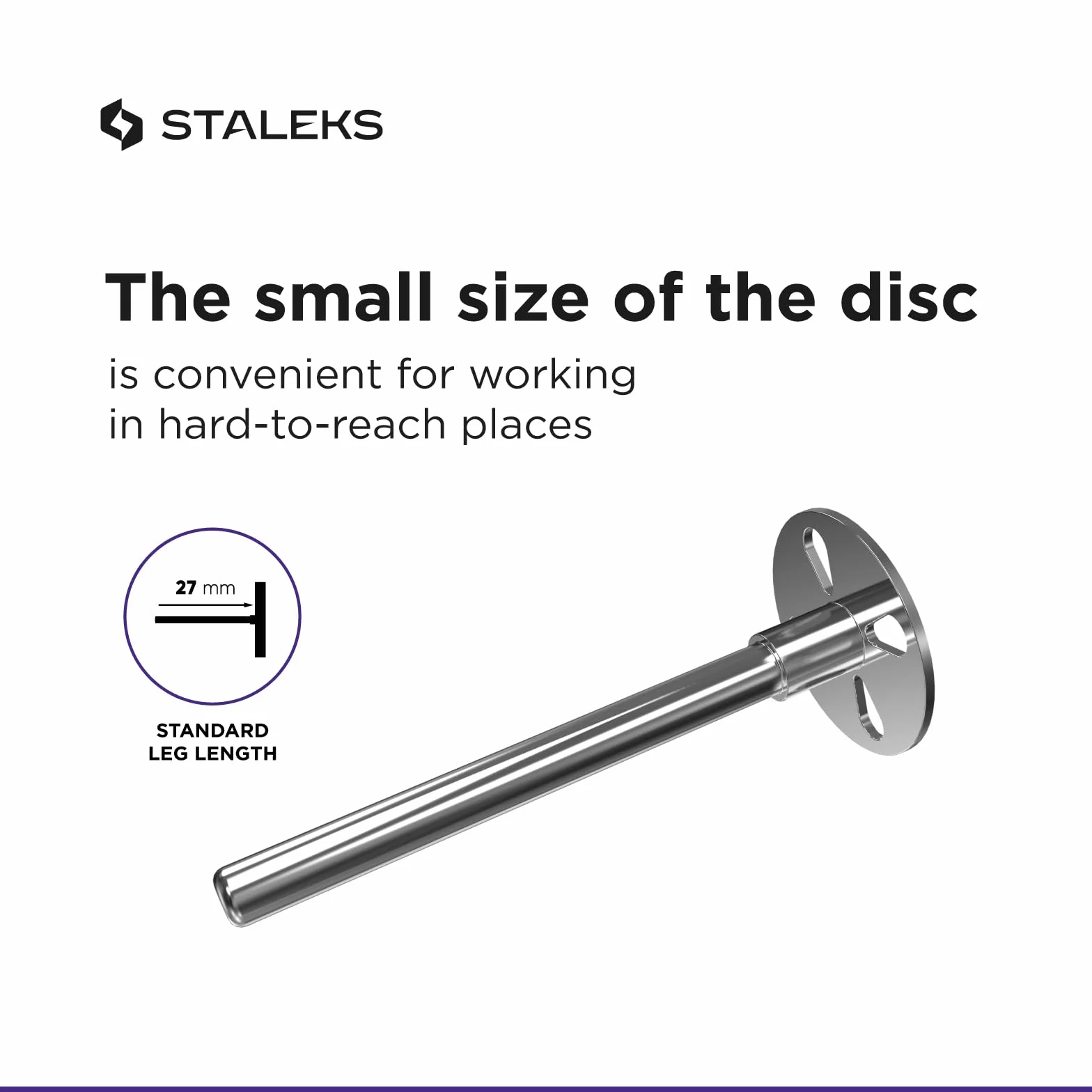 STALEKS Pododisc 10 mm pedicure + 5 części zamienne pilnik 180 grit Profesjonalne użytkowanie domowe Stal nierdzewna (PDset-10)
