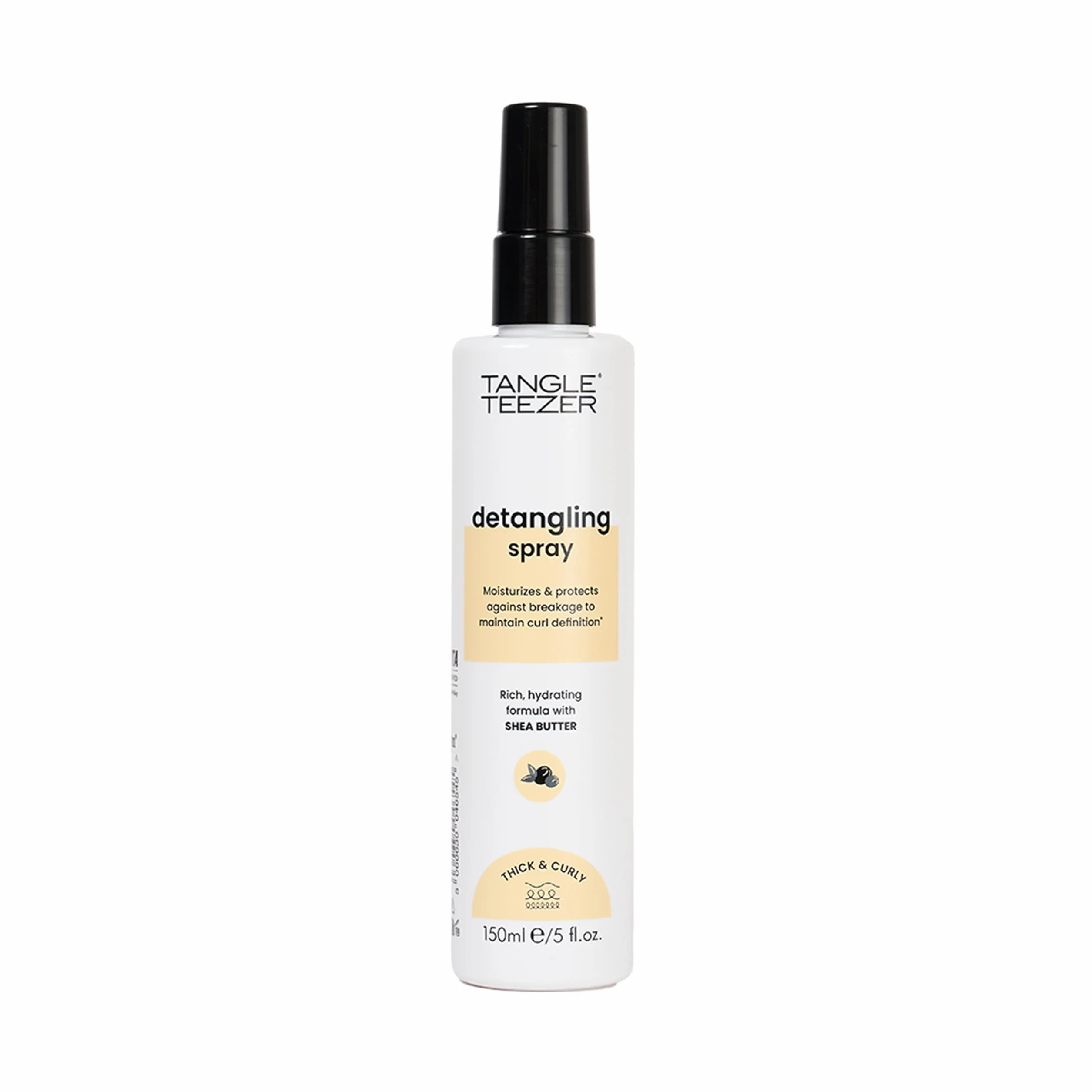 Tangle Teezer Everyday Detangling Cream Spray - Krem do włosów kręconych z masłem shea - Wegański i nie testowany na zwierzętach produkt umożliwiający delikatne i szybkie rozczesywanie