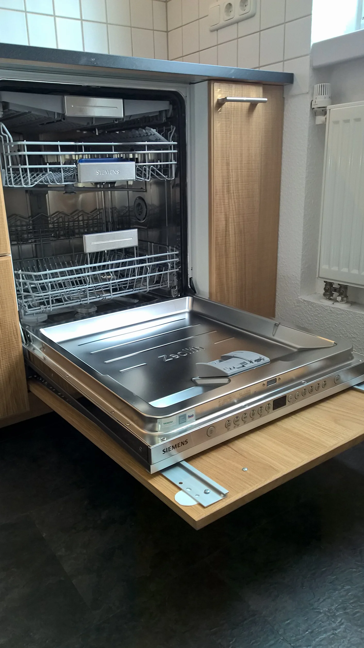 IKEA zawias ślizgowy pojemnik do w pełni zintegrowanej zmywarki wszystkich marek (srebrny, nowa wersja 2018/2019)