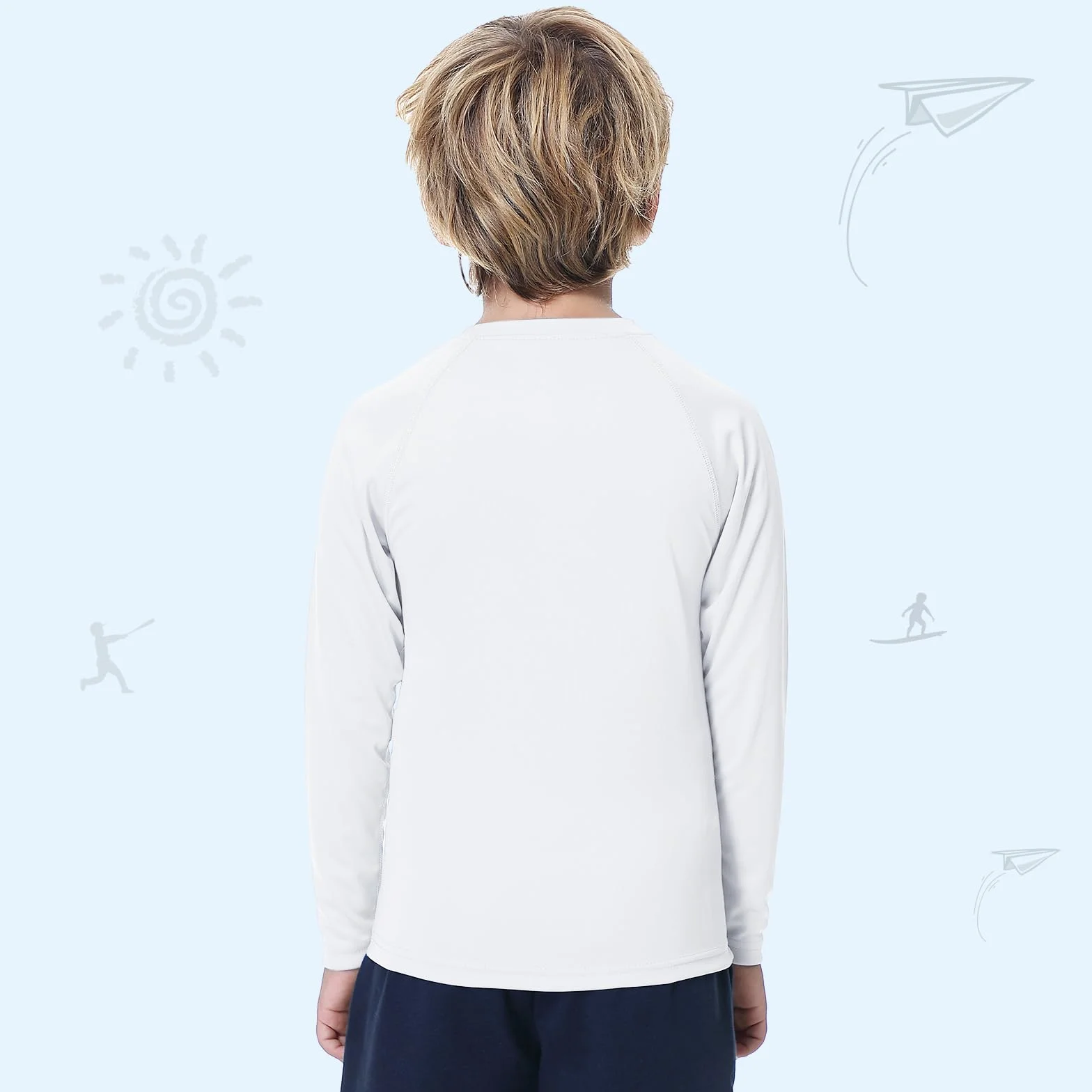 MEETWEE Rash Guard Shirt Boy's Boys Rash Guard-up2k