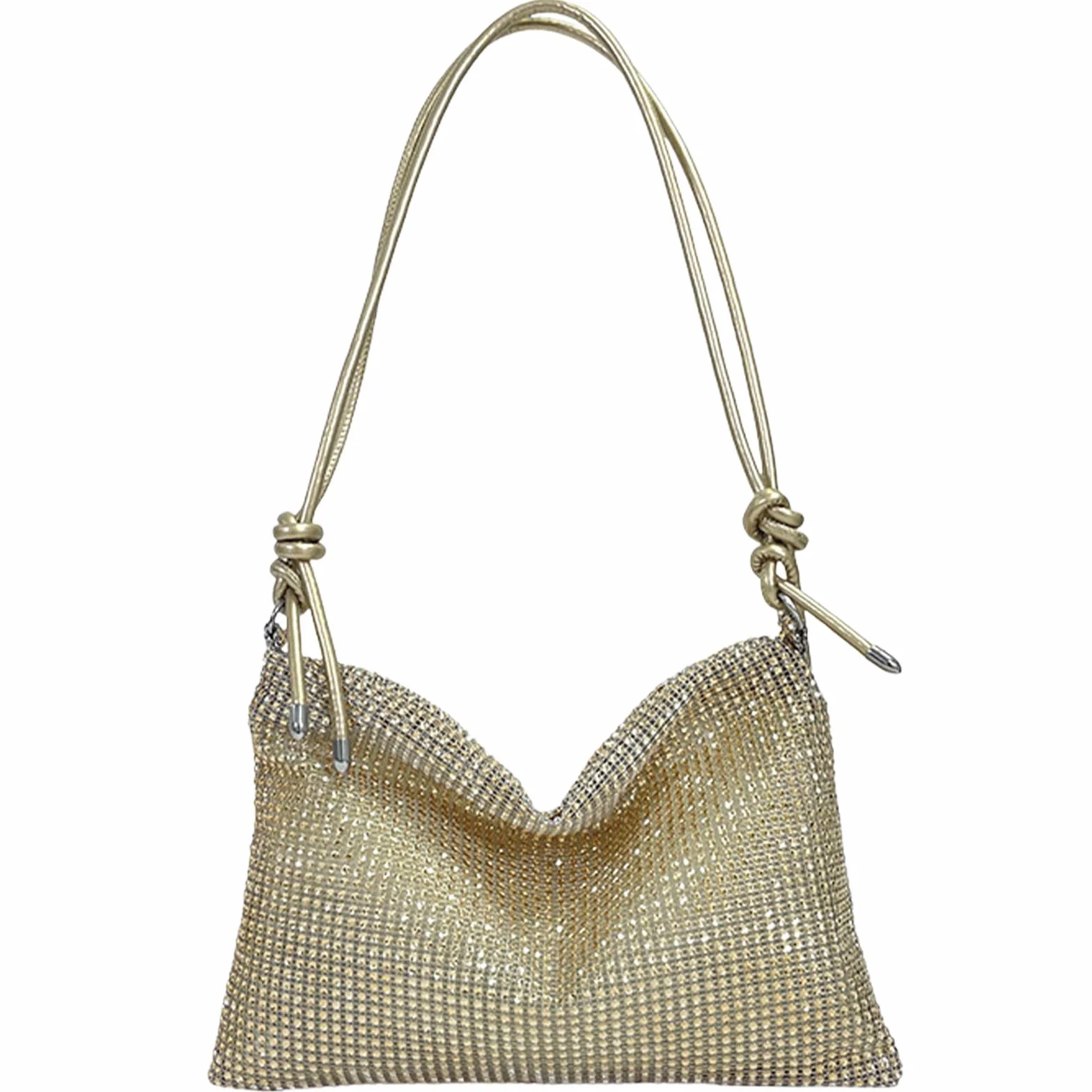 SSKHE Damska torebka crossbody ze strasu, złota torebka z cekinami, ze zdejmowanym paskiem łańcuszkowym, elegancka błyszcząca koperta, torebka sprzęgła dla kobiet, dziewcząt, na wieczór, imprezę