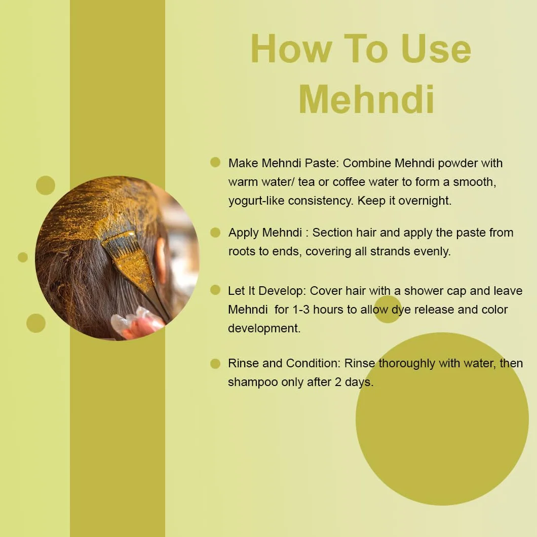 Oryginalny indyjski rajasthani czyste i naturalne mehndi (Henna) do włosów - 100 g