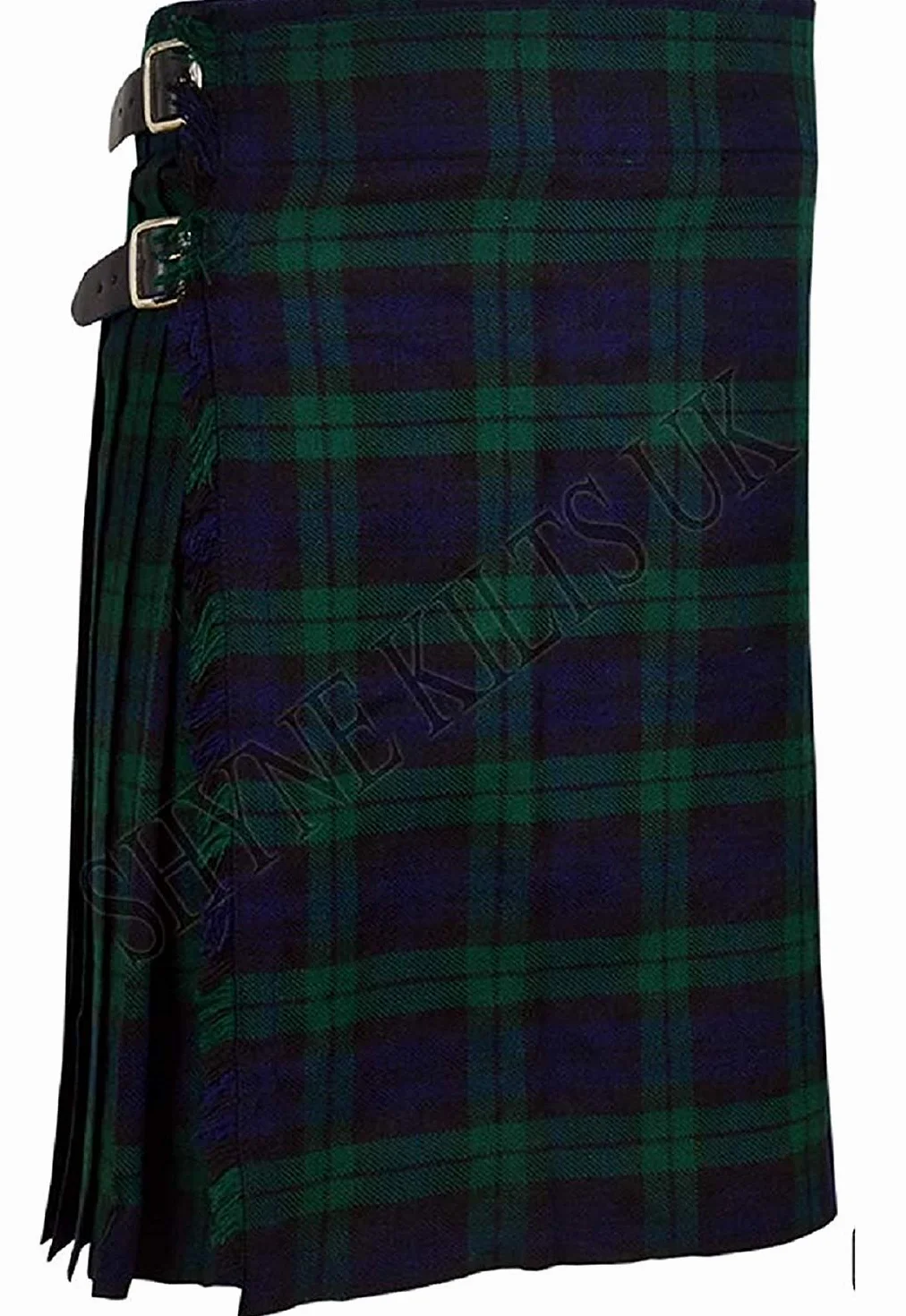 8 metrów kiltów szkockich mężczyzn kiltów 40 ml, nieformalny kilt - zwykły czarny