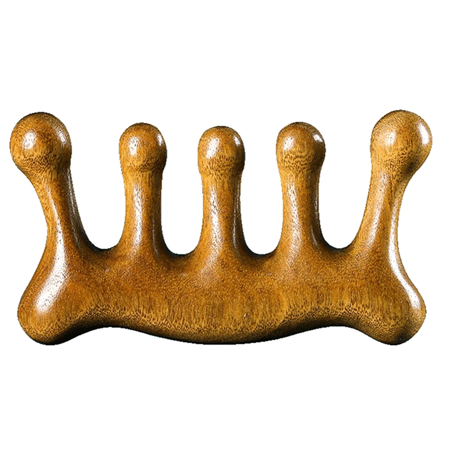 DieffematicSZ Grzebień Sandalwood Eye, Shoulder, Neck, Face, Massage, Scraping, Big Wide Teeth