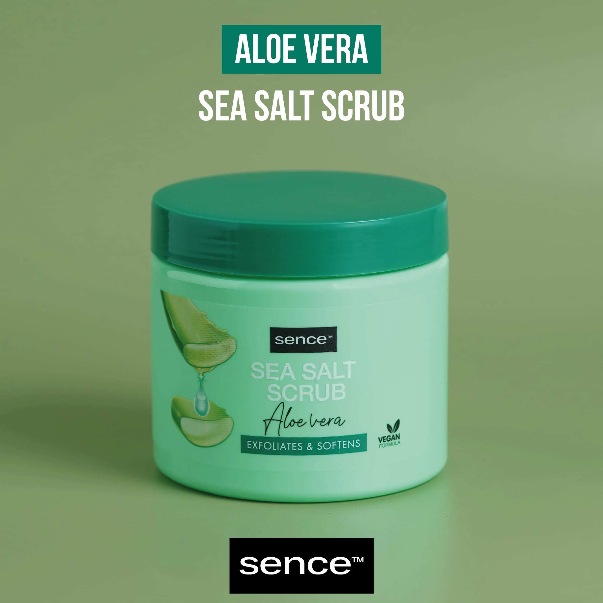 SENCE SCRUB CIAŁO 500 GR. SEA SALT ALOE PRAWNY WAZON