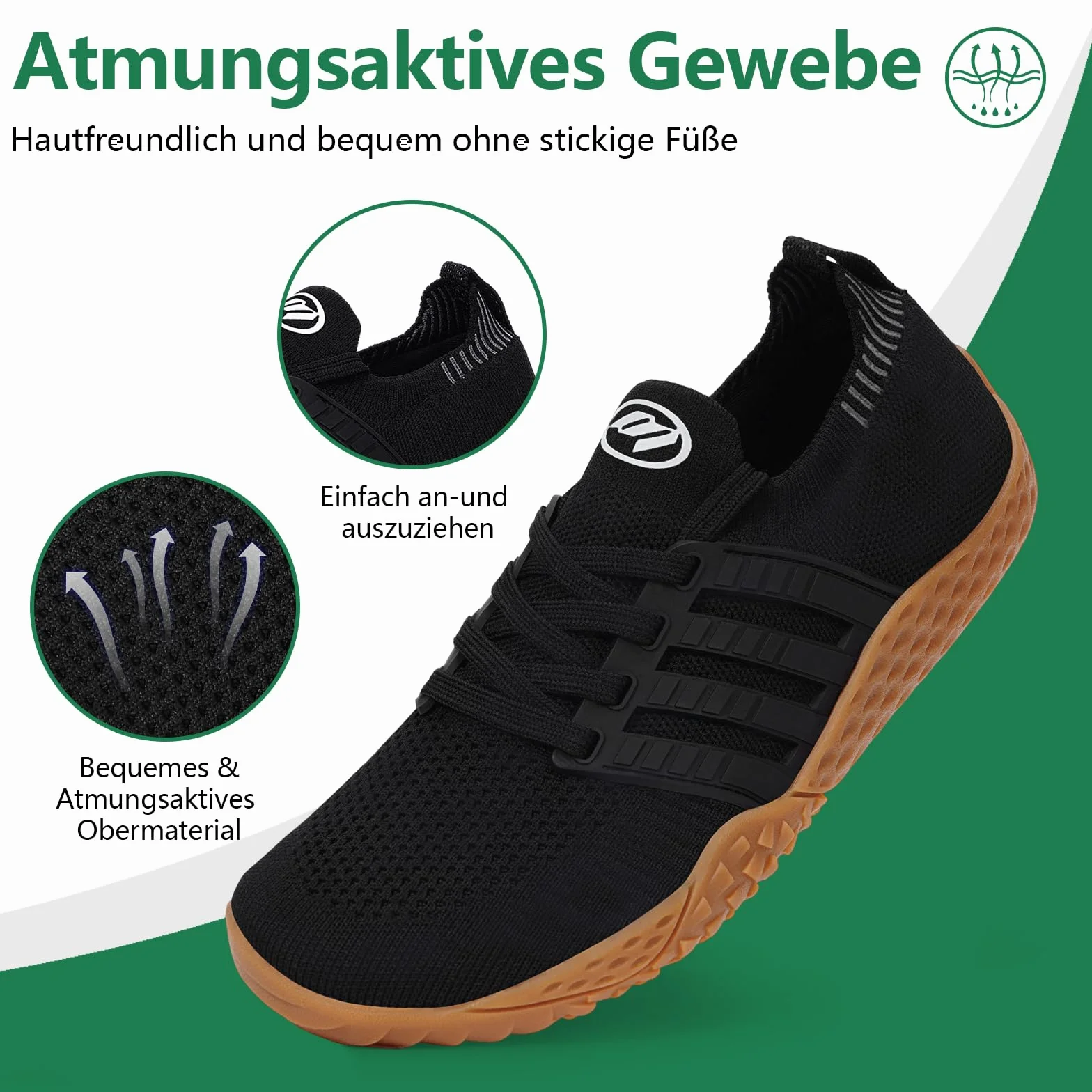 RUYI Unisex szerokie buty do chodzenia boso, dla kobiet i mężczyzn, minimalistyczne buty do biegania w terenie, oddychające, antypoślizgowe, z podeszwą Zero-Drop