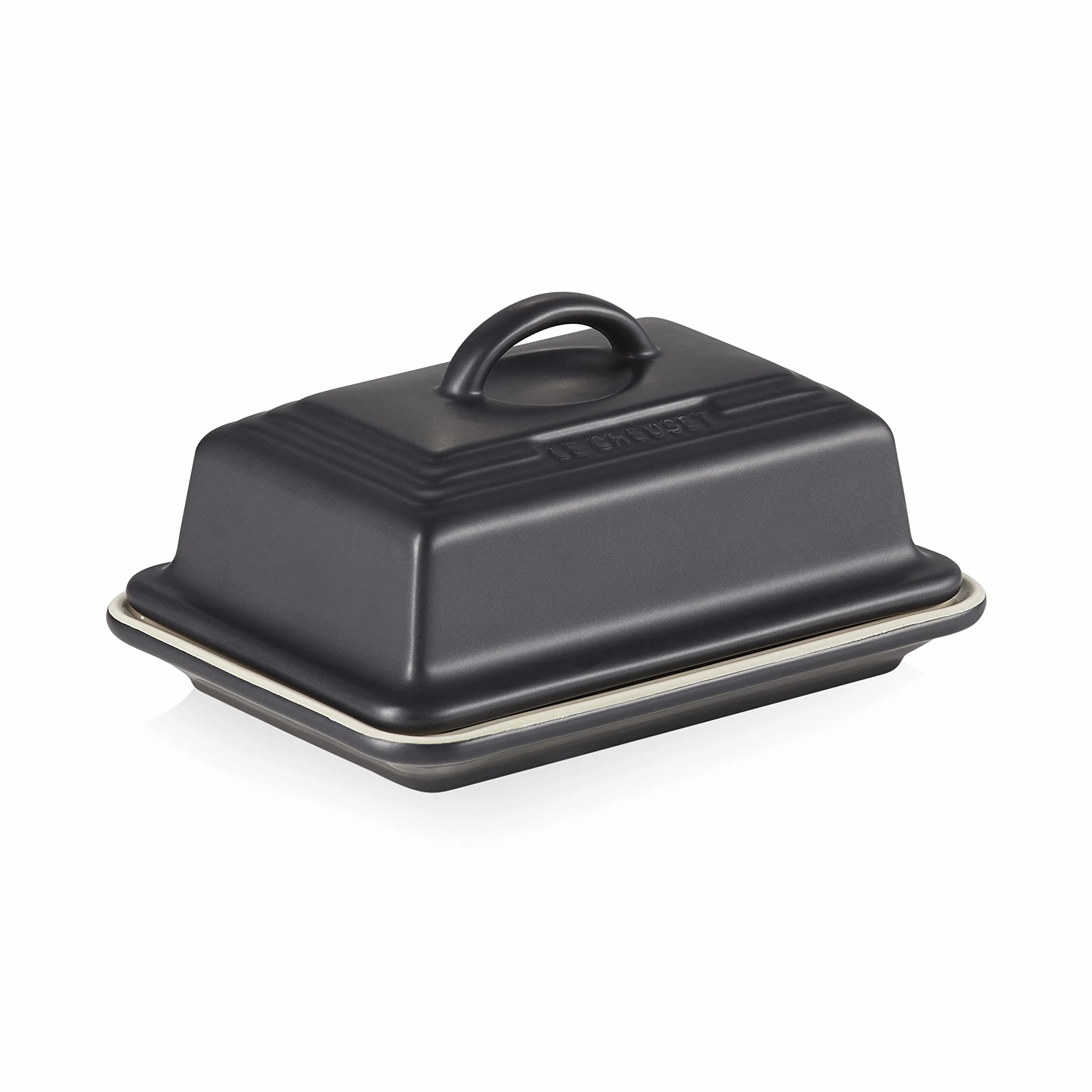 Le Creuset Maselniczka kamionka, 900 g, 17 x 12,5 x 9 cm, czarna matowa