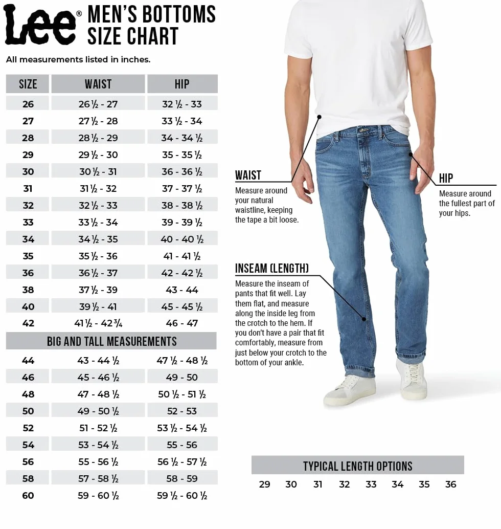 Lee Męskie spodenki cargo Big and Tall Big & Tall Peformance Series Extreme Comfort