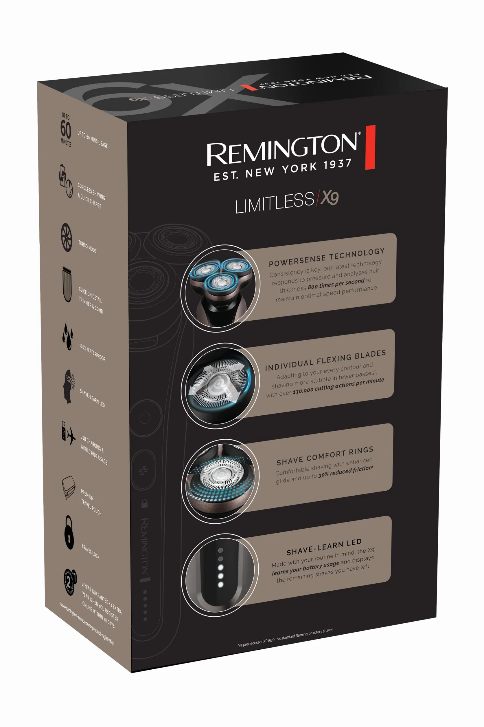 Remington Limitless X9 golarka męska rotacyjna wodoodporna XR1790