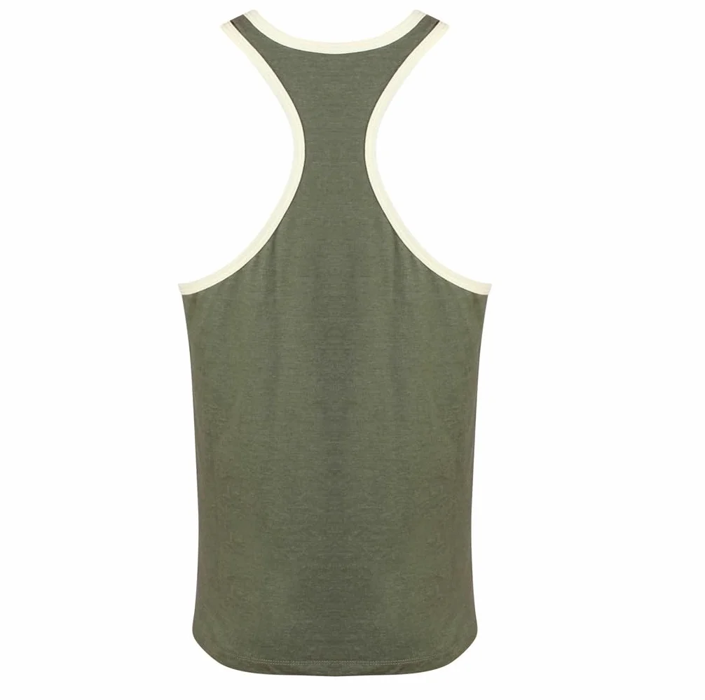 Gold's Gym GGVST004 męska kamizelka treningowa sportowa fitness bez rękawów Muscle Joe Contrast Stringer Vest
