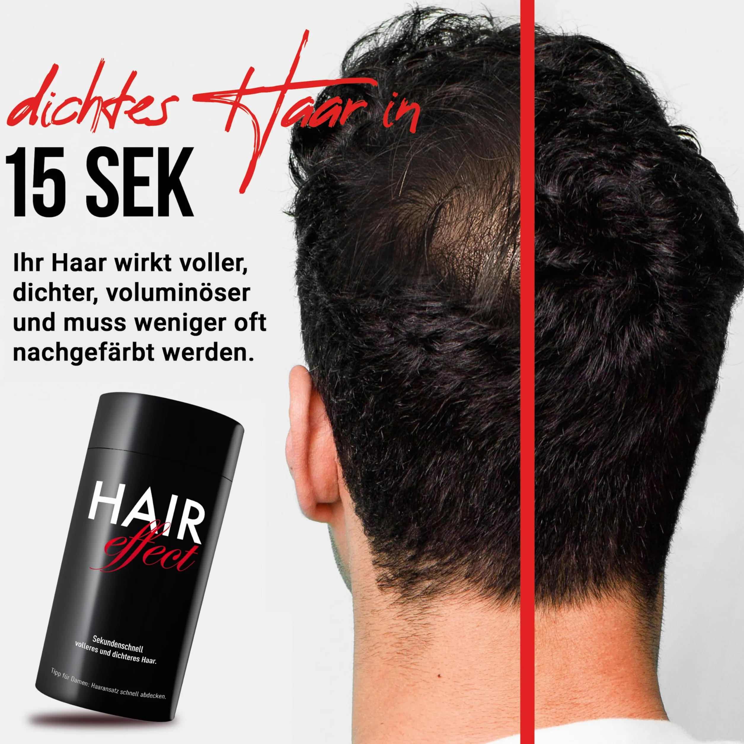 Hair Effect Włosy do zagęszczania włosów medium brown 26 g