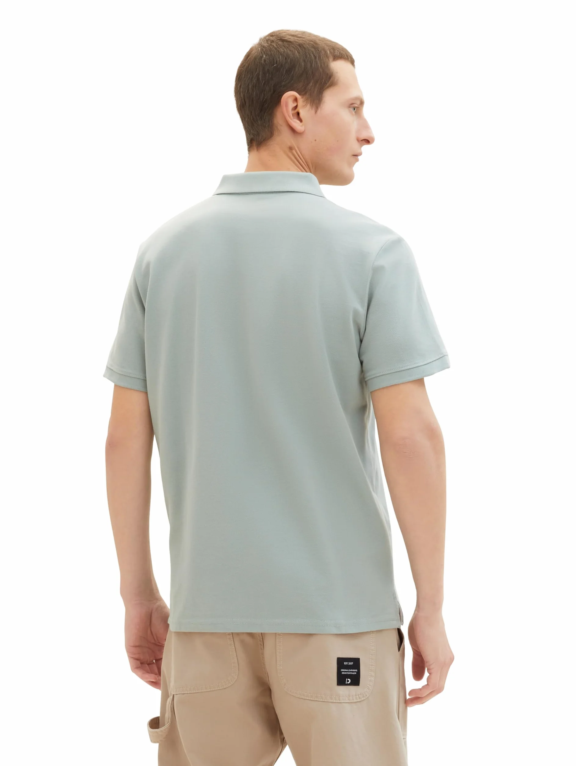 TOM TAILOR 1031006 Koszulka polo Basic Piqué Mężczyźni, 27842 - Iced Grey Mint, XL