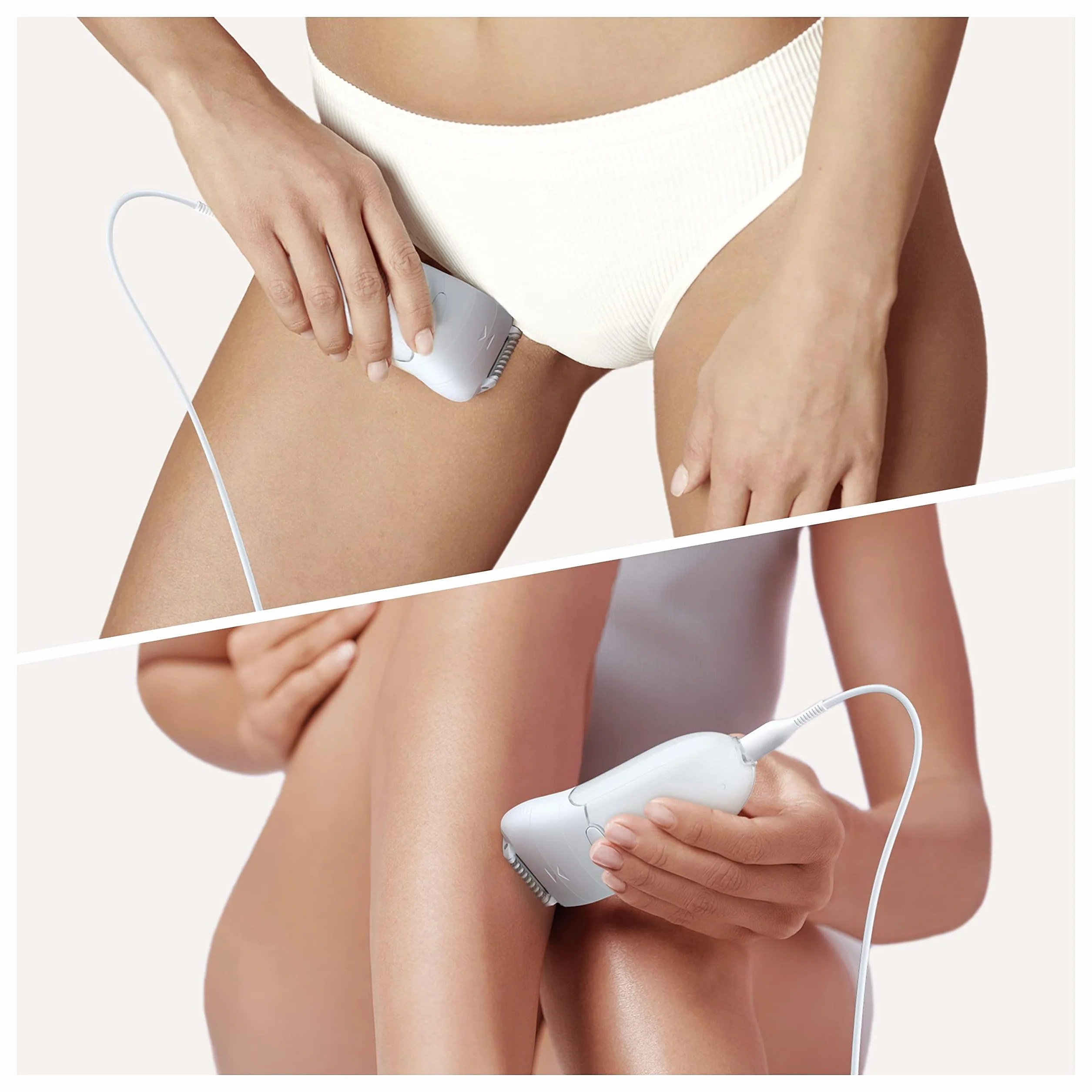 Braun Silk-épil 5, damski depilator, nadaje się do trudnych konturów, z regulacją prędkości, wygodne usuwanie włosów, pomysł na prezent, 5-505 biały i fioletowy