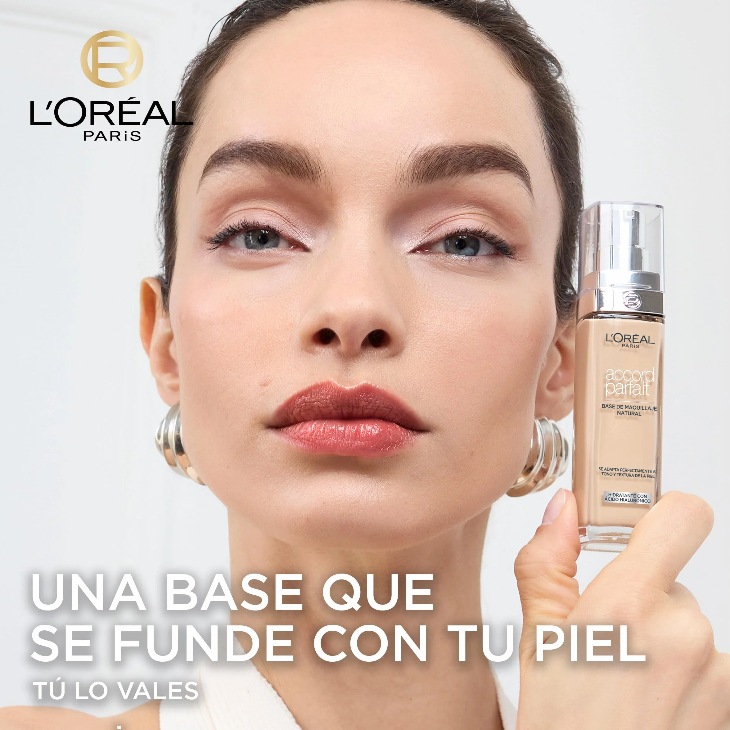 L'Oréal Paris True Match trwały podkład do twarzy w płynie, pielęgnujący z kwasem hialuronowym, SPF 17, 1.N Ivory, 30 ml