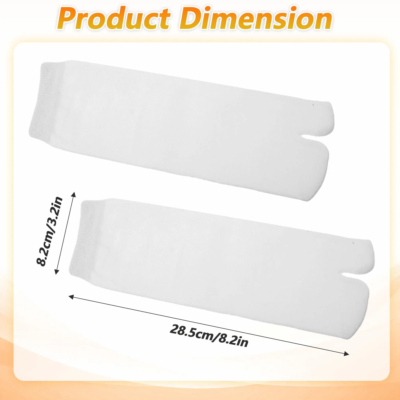 Qianyu 3 pary japońskich skarpet Tabi Unisex Tabi Flip Flop, Geta Bawełniane Split Toe, Tabi, elastyczne, miękkie i oddychające, białe i szare skarpety Tabi, dla kobiet i mężczyzn, kapcie typu Geta