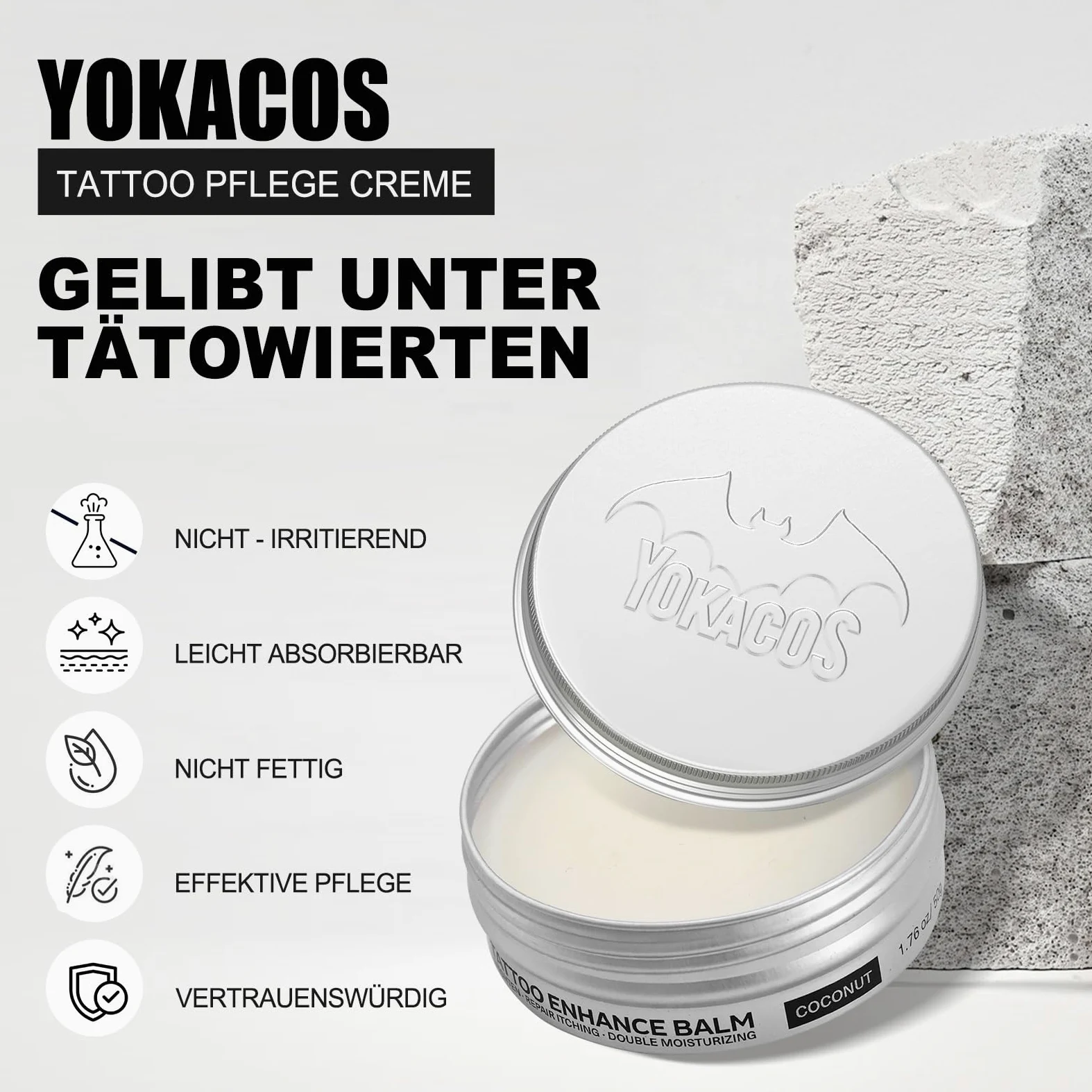 krem do tatuażu, balsam do tatuaż, kremowy do pielęgnacji tattoo, rozjaśniający i nawilżający, wzmacnia kolory tattoos, wspomaga gojenie