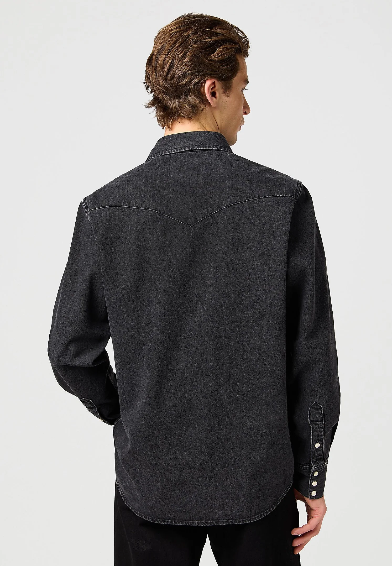Wrangler Koszulka Mężczyźni Ls Western Shirt (1 w zestawie)