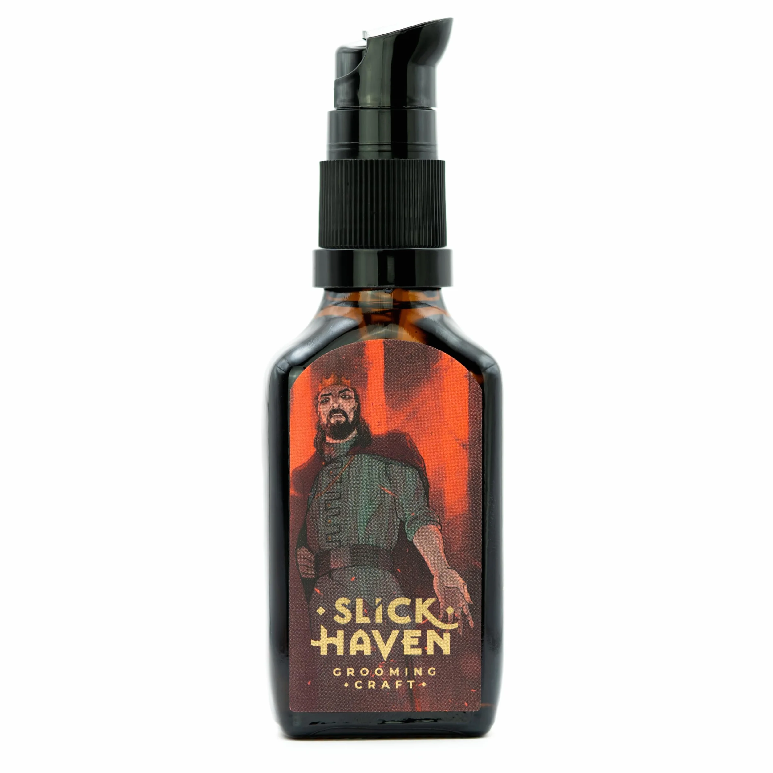 Bloody Monarch olejek do brody 10ml / 30ml – tytoniowo-skórzany – rzemieślnicza jakość, naturalna pielęgnacja brody, chroni i nawilża brodę