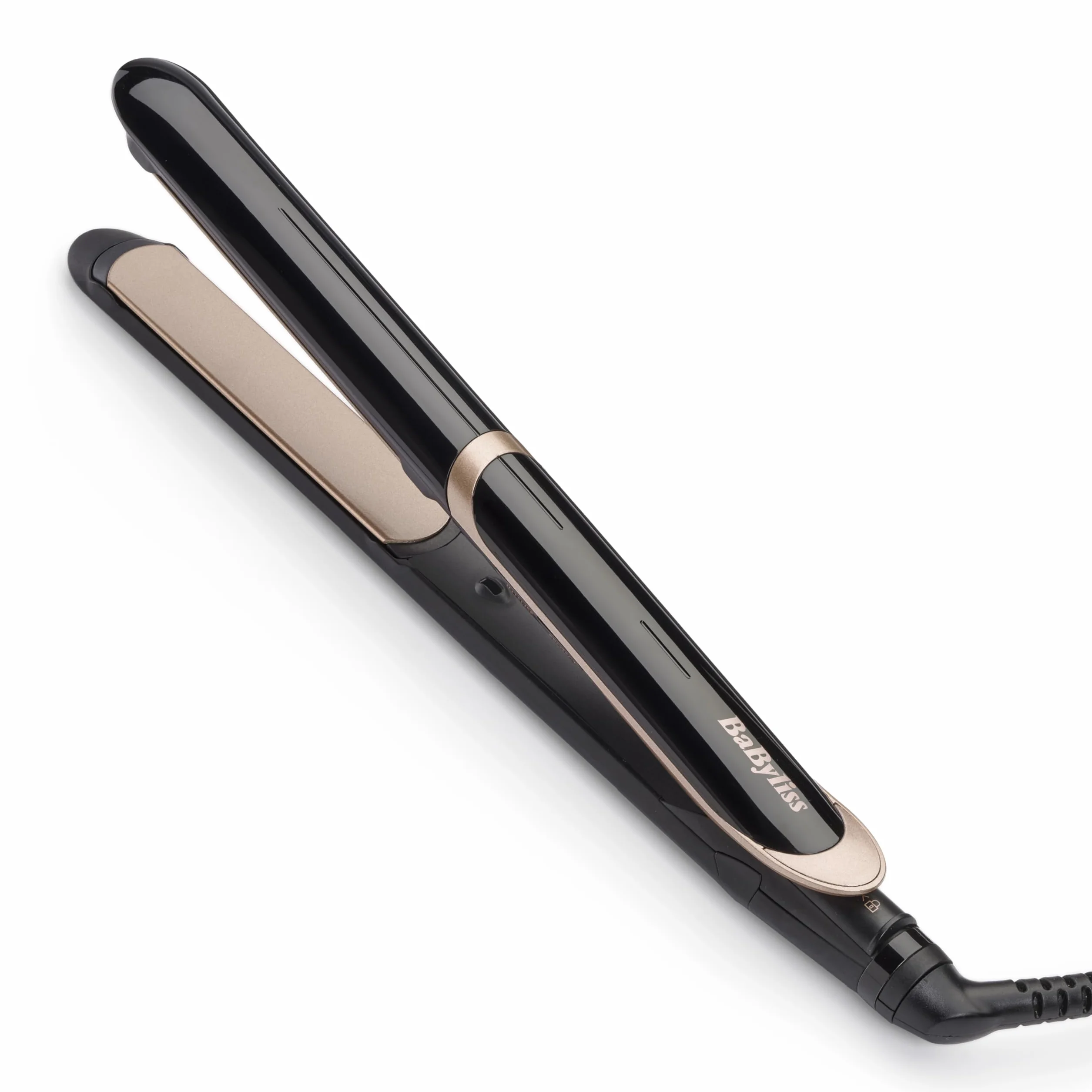 Prostownica BaByliss Super Smooth - jonizacja zapobiegająca puszeniu się włosów, mata, ceramiczne płytki do gładkiej stylizacji, szybkie nagrzewanie, 6 ustawień temperatury od 140°C do 235°C, ST393E