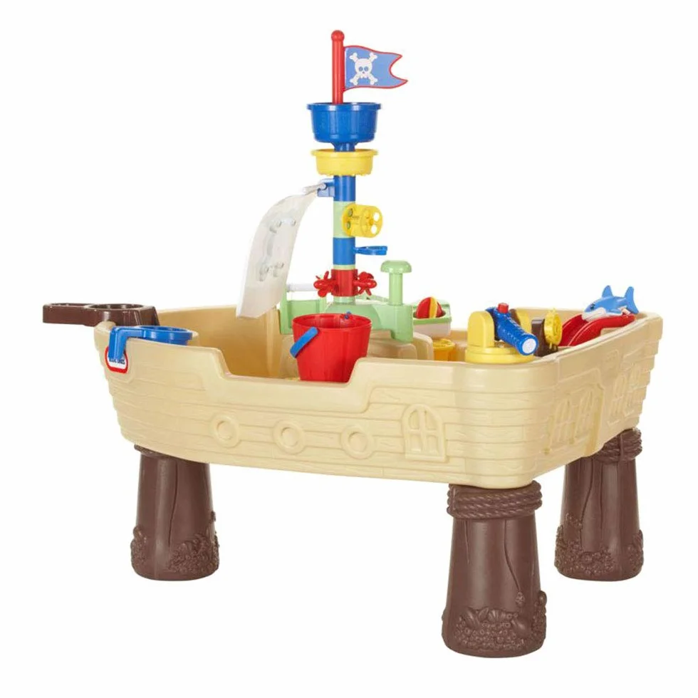 Little Tikes Statek Piracki Kotwica - Zestaw Do Wodnej Zabawy Dla Dzieci - Bezpieczny i Przenośny - Zachęca Do Kreatywnej Zabawy