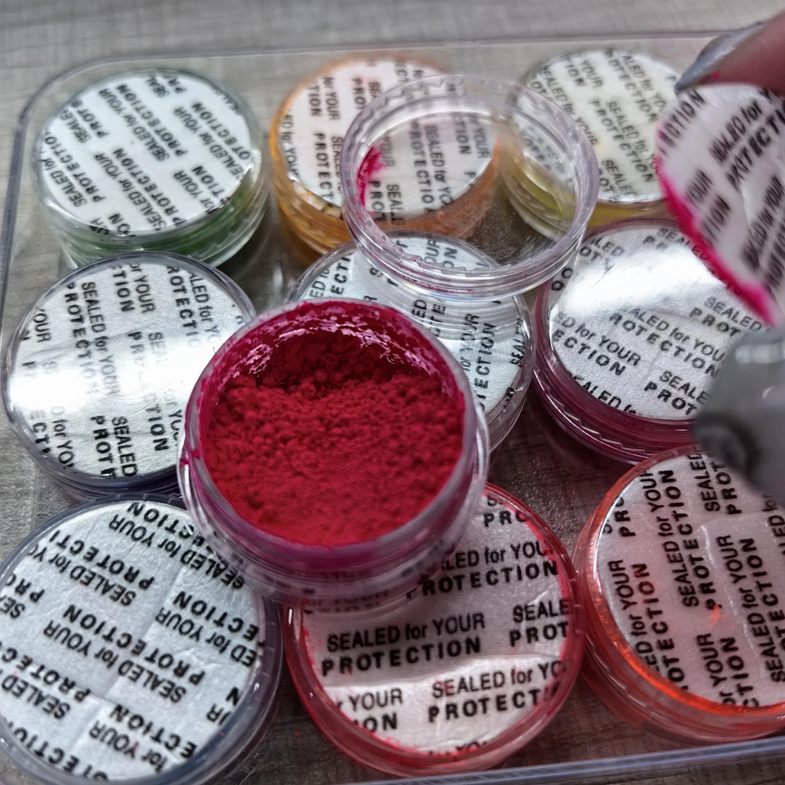 Kalolary 12 pudełek w kolorze neonowym proszku, pigment do paznokci, kolorowy fluorescencyjny proszek, tęczowy brokat, do dekoracji paznokci DIY
