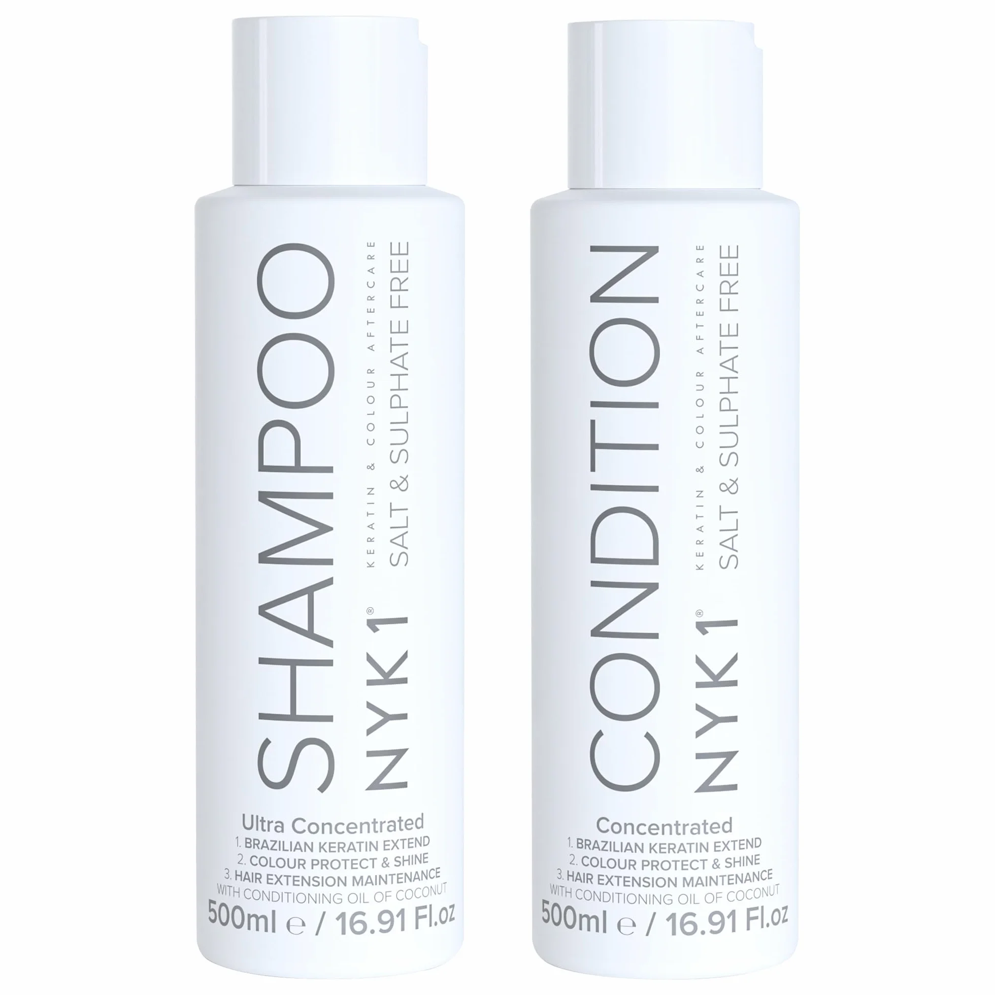 Szampon I Odżywka Bez Soli Siarczanu (500ml x2) Szampon & Odżywka Bez Siarczanów Zestawy Do Pielęgnacja Przedłużeń Koloru I Keratyny Leczenie - Szampon I Odżywka Bez Siarczanów I Parabenów