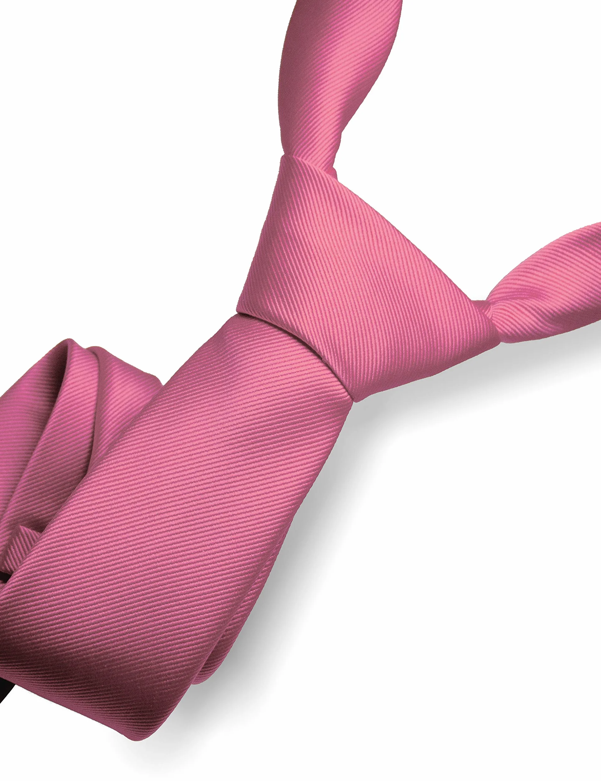 JEMYGINS Męskie krawaty ślubne i chusteczka zestaw spinek do krawata jednokolorowe w różnych kolorach, Rosa, M