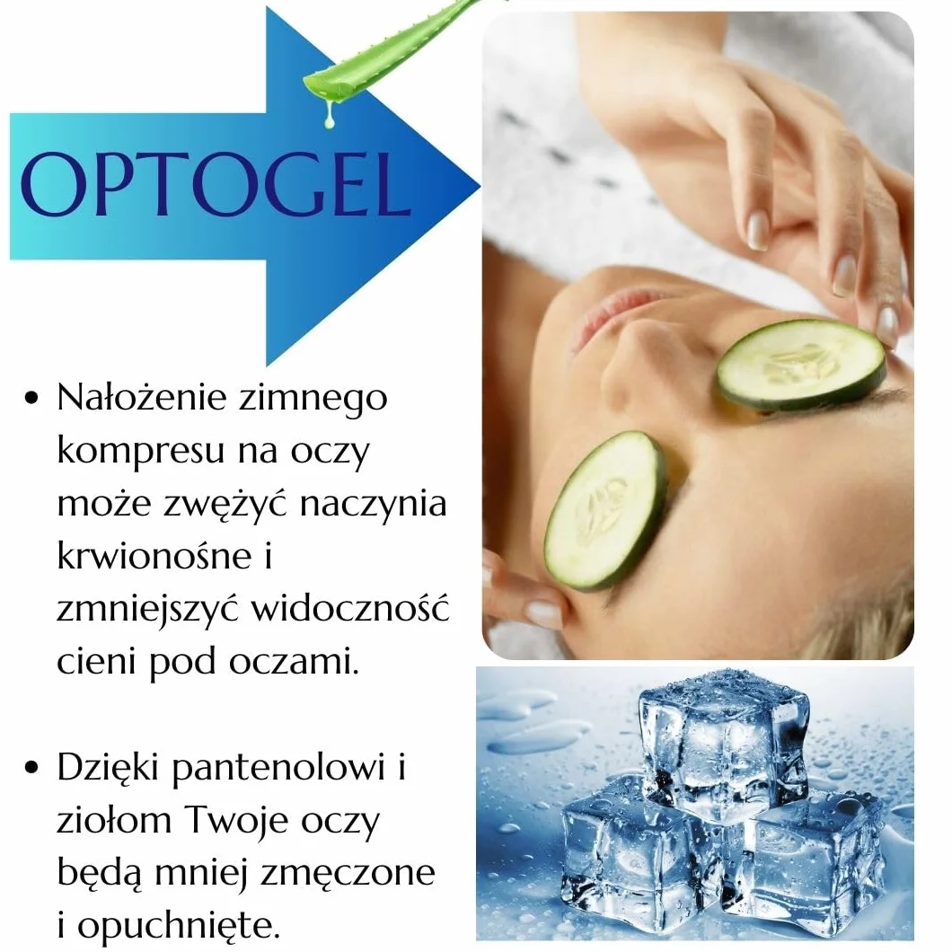 Green Idea OPTOGEL żel pod oczy z pantenolem 50 ml na zmęczone i suche oczy