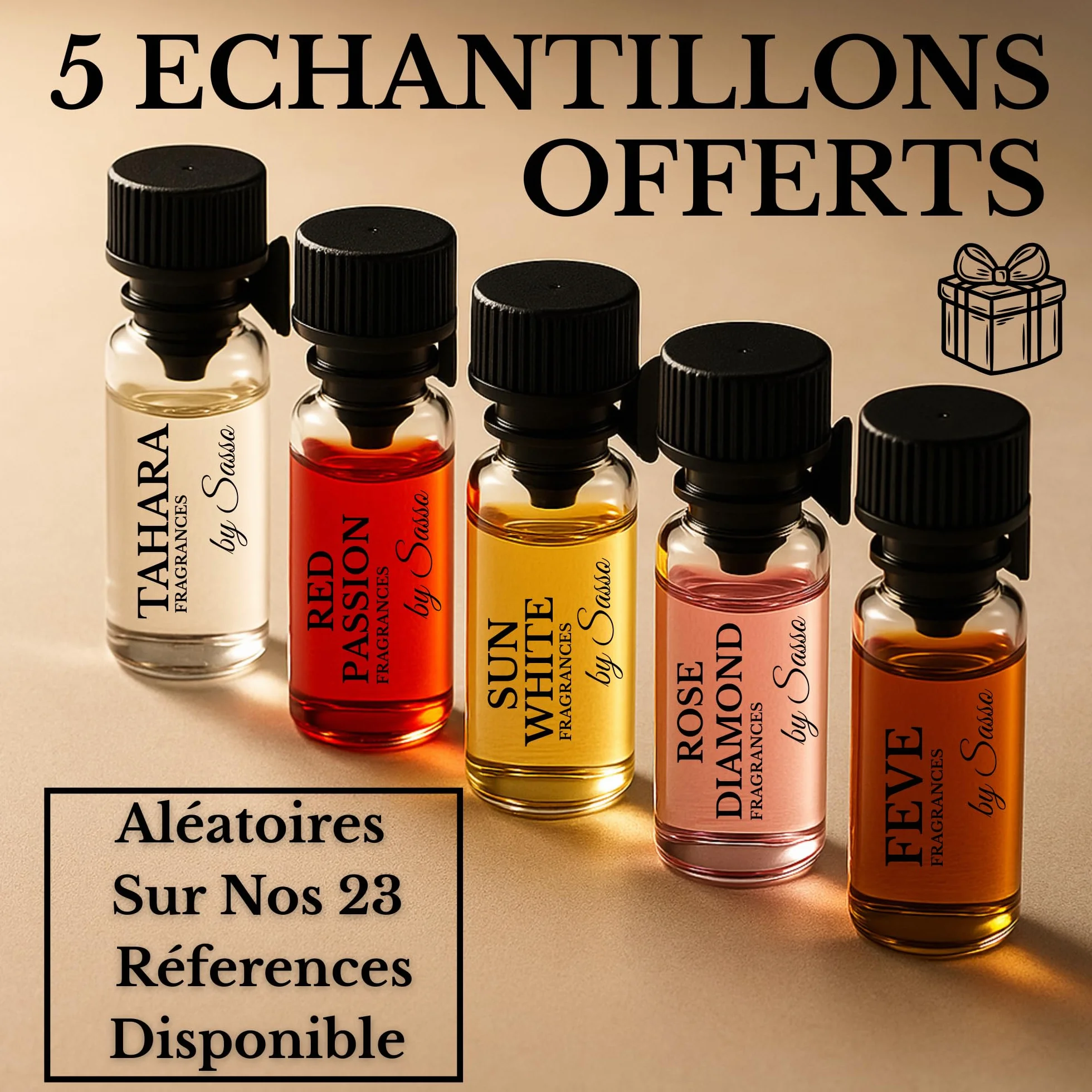 Perfumy Intense DREWNO FRAGRANCES BY SASSO Ekstrakt 50 ml + Piżmo 3 ml + 5 próbek Pudełko prezentowe