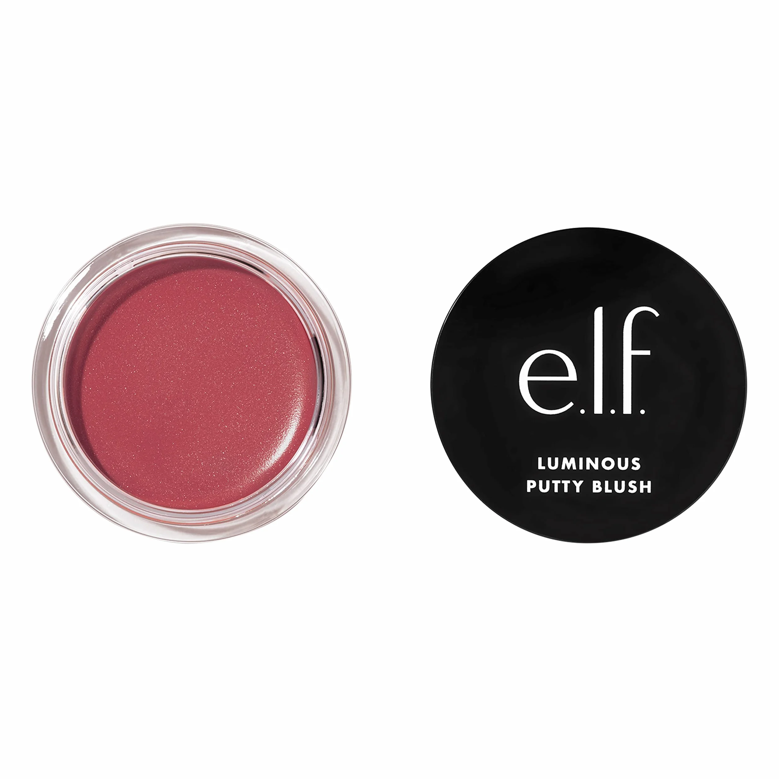 e.l.f. Luminous Putty Blush, Putty To Powder Blush z błyszczącym wykończeniem, lekka, do zbudowania formuła, St. Barts