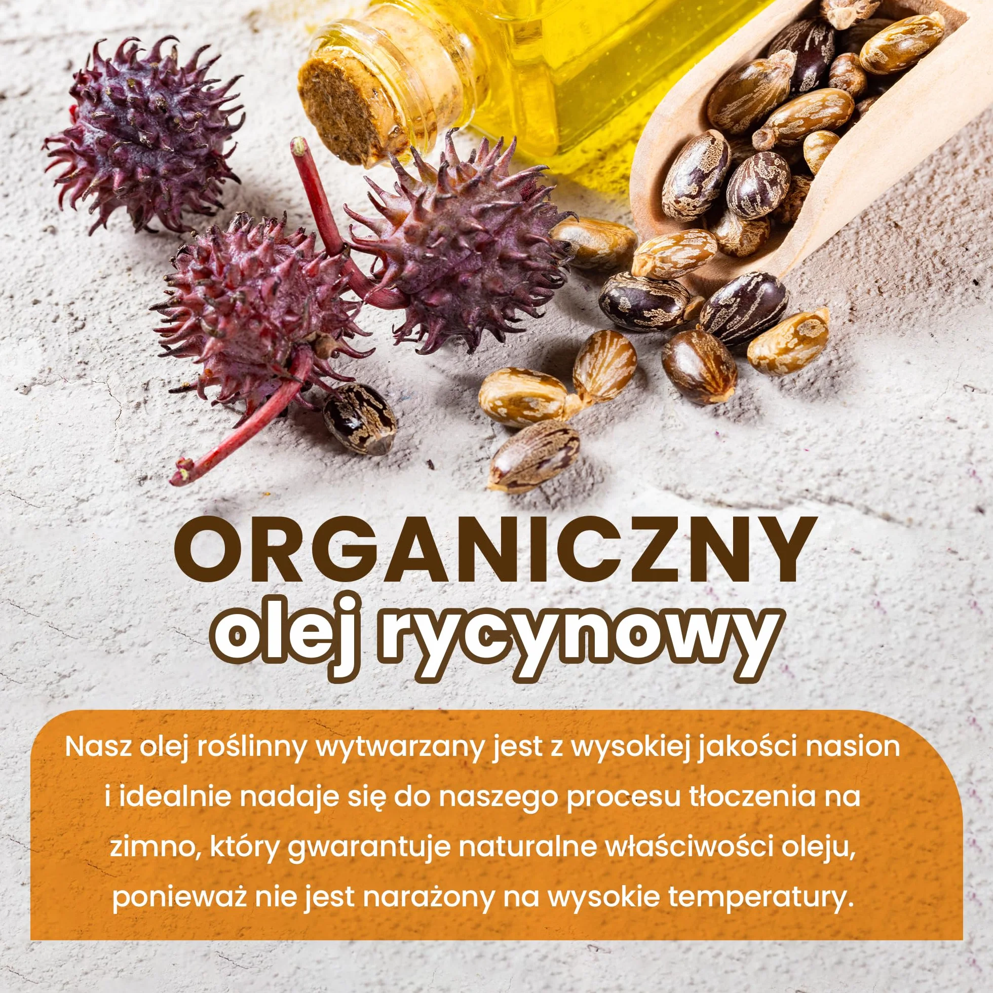 Czysty Olej Rycynowy BIO | 1 litr | Tłoczony na Zimno | Przeciwutleniacz, Przeciwstarzeniowy | Nawilżający do Suchej Skóry, Ciała i Włosów | Stymuluje Wzrost Rzęs i Brody | Ekologiczny