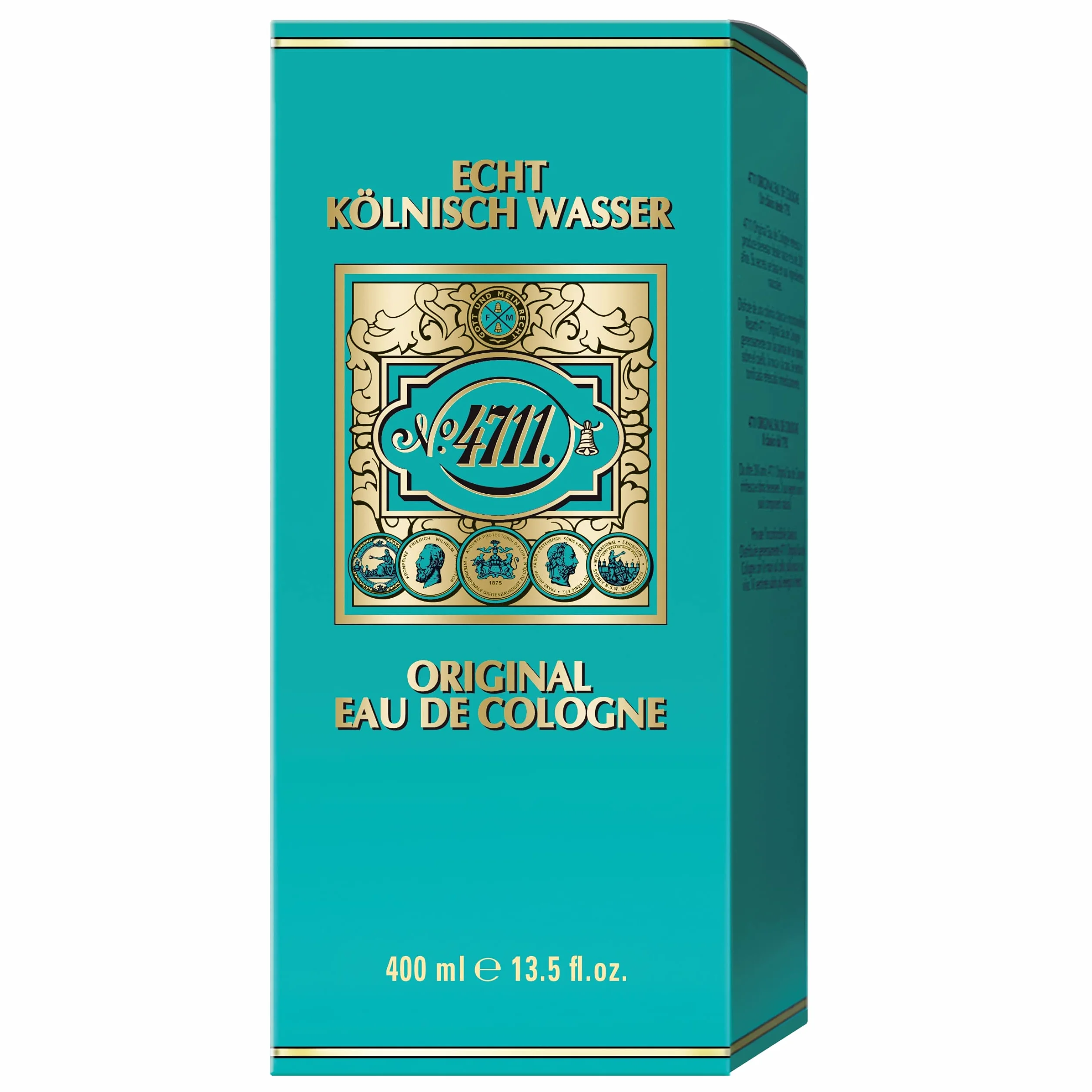 4711® Echt Kölnisch Wasser - woda kolońska w butelce Molanusa, klasyczny zapach w ikonicznym flakonie, unisex, kojąca dla ciała, umysłu i duszy, 400 ml