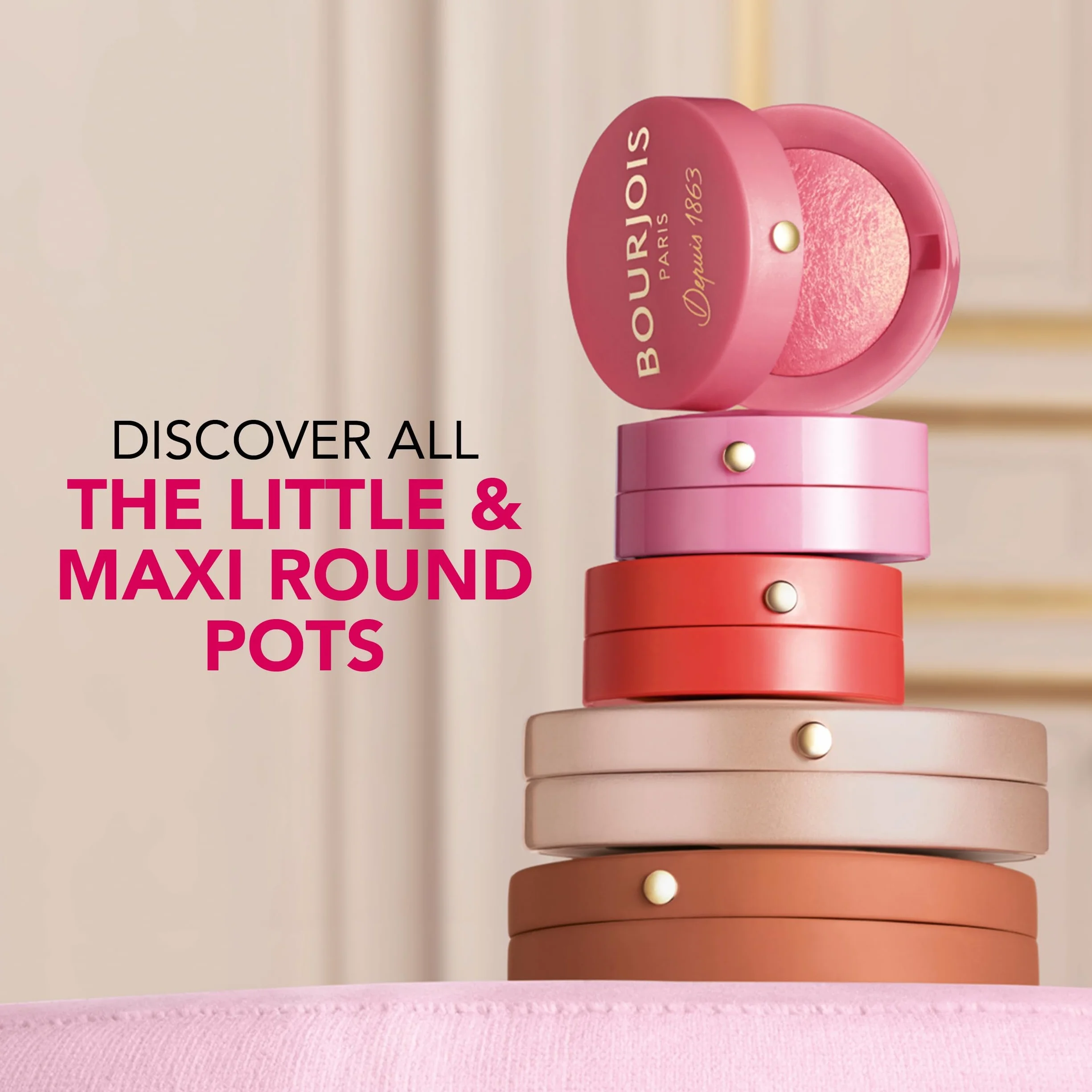 Bourjois Maxi Round Pot rozświetlacz do twarzy 003 Highlighter 7 g