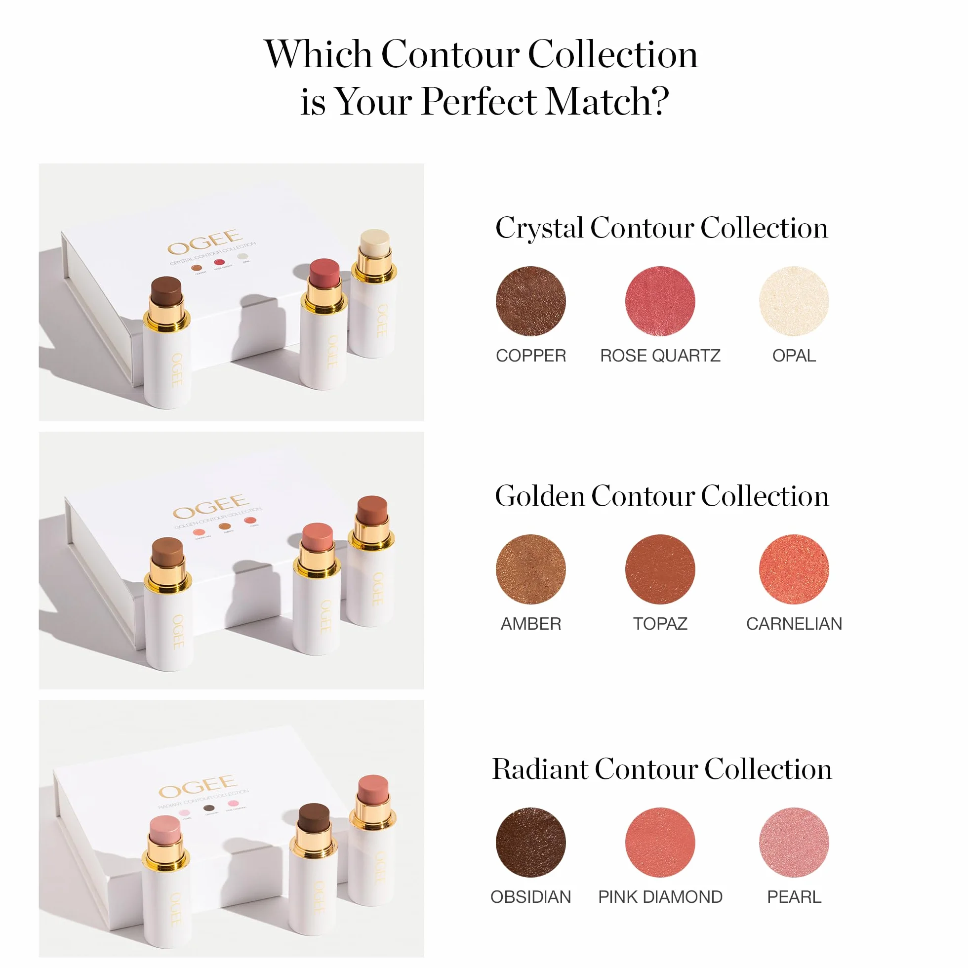 Ogee Sculpted Face Stick Copper Radiant Cocoa Certified Organic Multi-Use Bronzer Contour Makeup