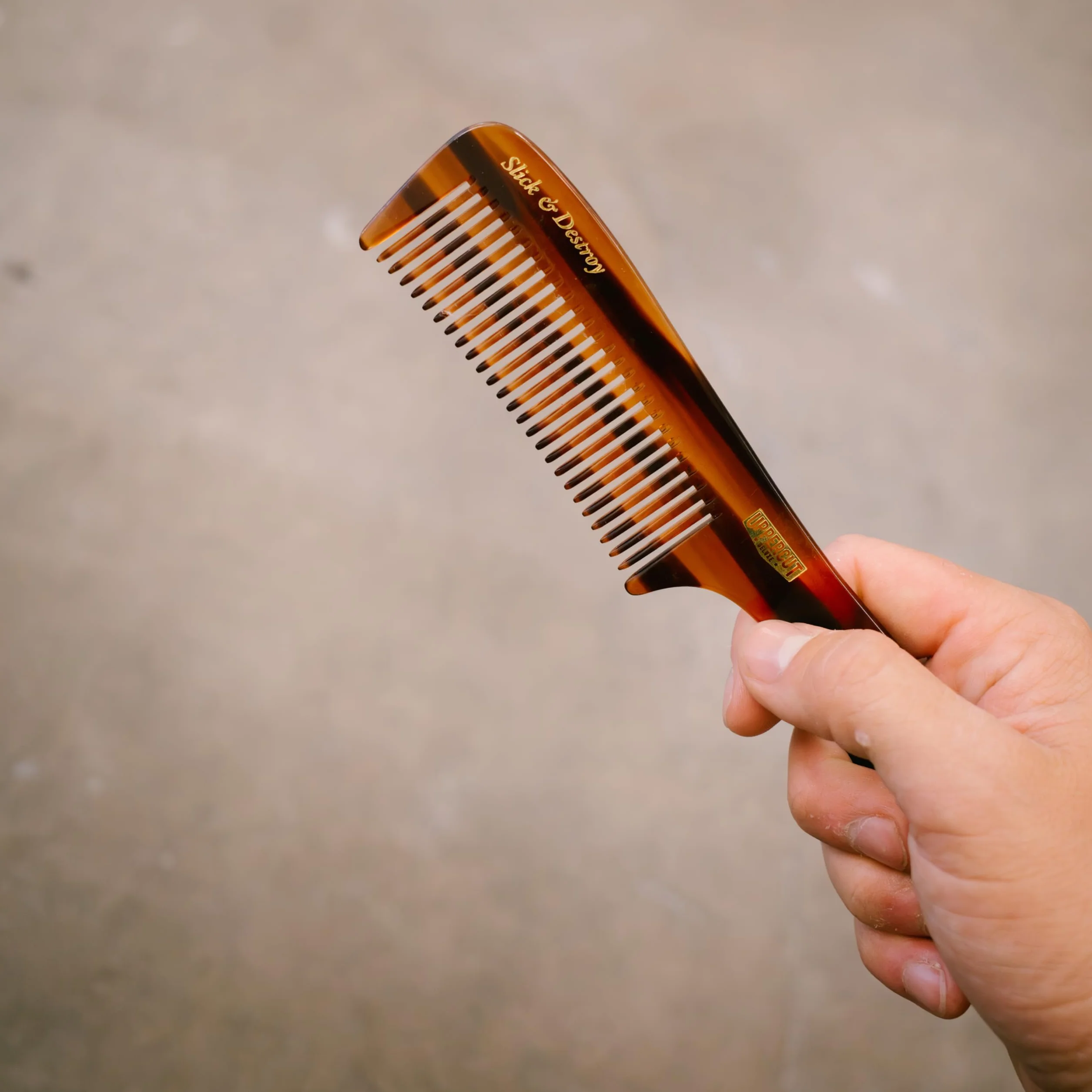 Uppercut Deluxe CT9 Styling Comb, Flat Handled Long Toothed Hair Comb for Ultimate Styling Control, Ideal for Grooming Medium to Long Hair Styles