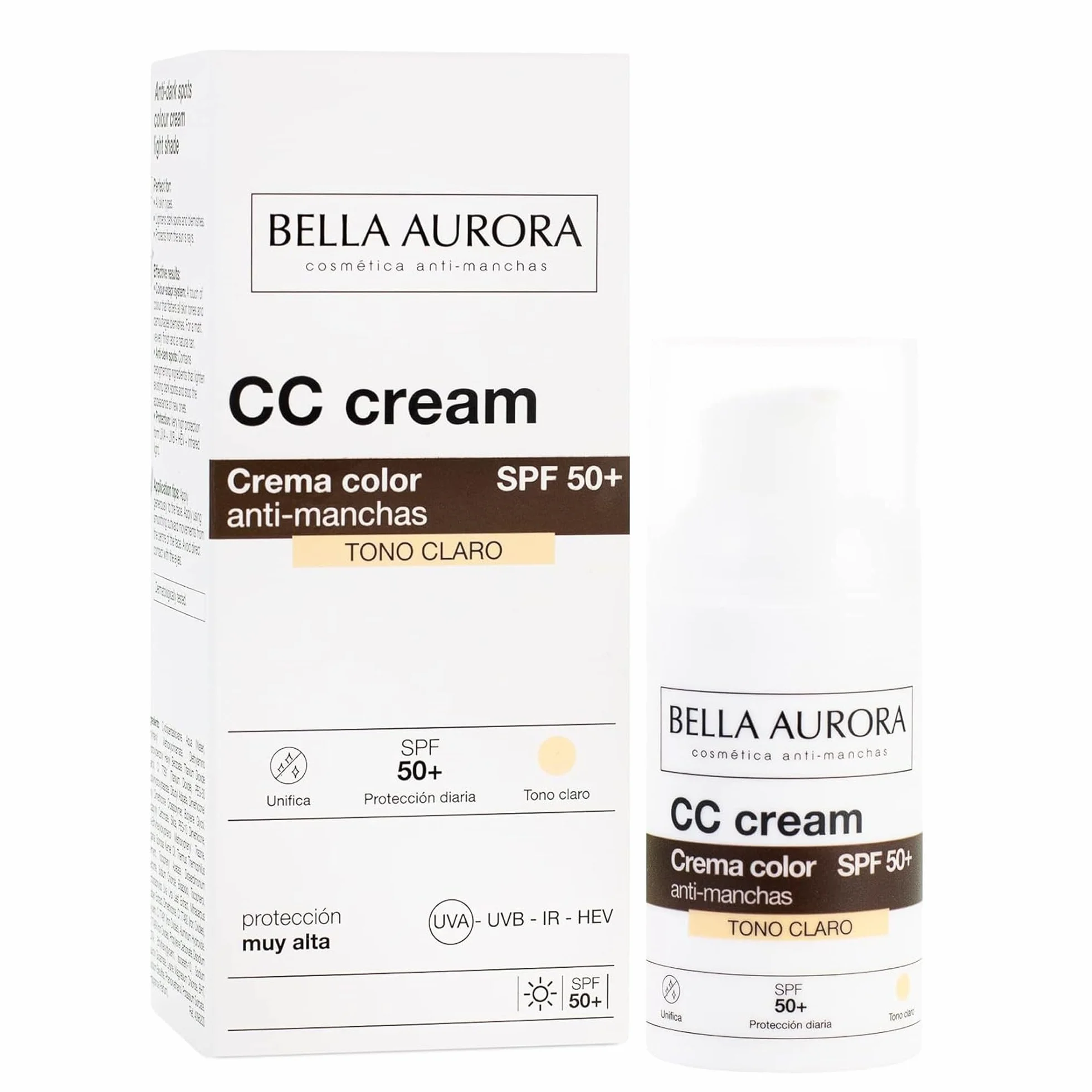 Bella Aurora CC Cream Anti-Manchas Tono Claro SPF50+ 30 ml Krem Do Twarzy
