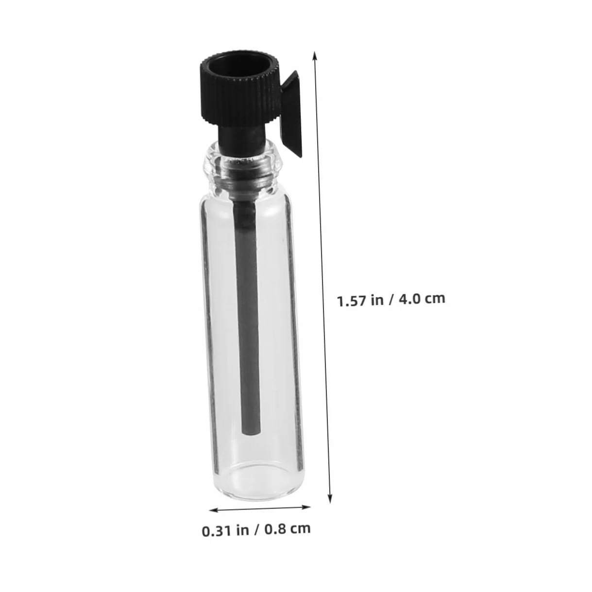 Healvian 100 sztuk szklane mini butelki na próbki perfum 1 ml z zakraplaczem