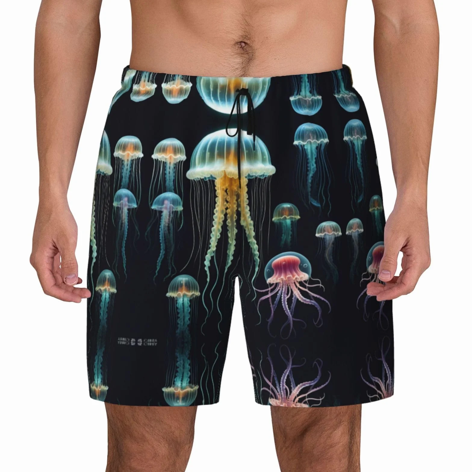 Meduza ocean nadruk męskie hawajskie szorty szybkoschnące kąpielówki surfing plaża wakacje letnia aktywność