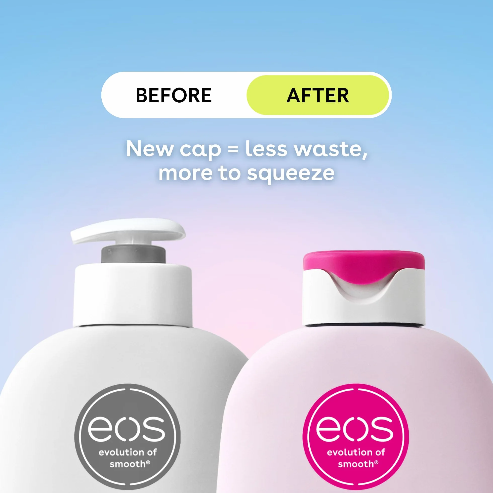 eos Shea Better balsam do ciała - Fresh & Cozy, nawilżający balsam do pielęgnacji skóry 24-godzinnej, lekki i nietłusty, wyprodukowany z naturalnej Shea, wegański, 473 ml