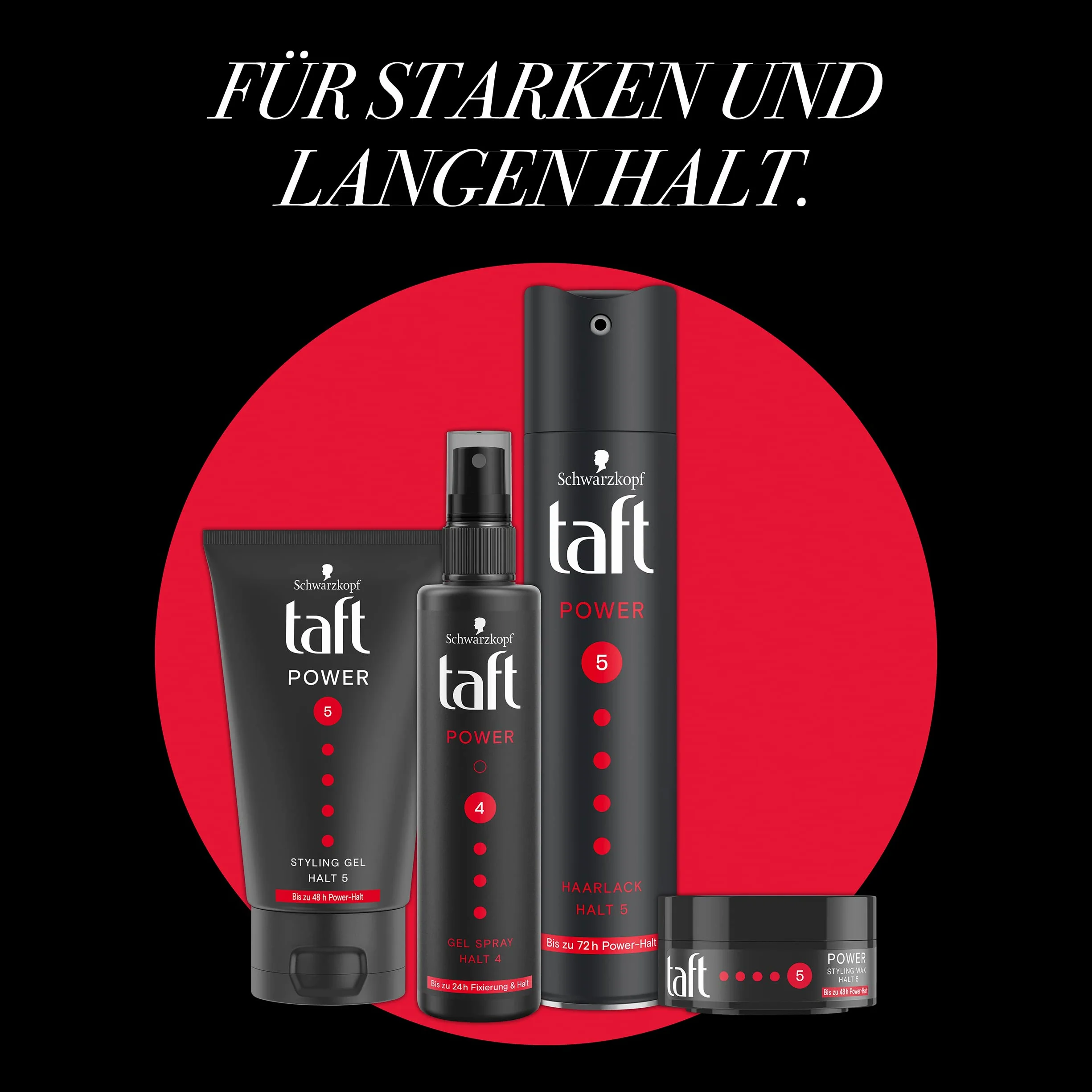 Taft Styling Gel Power o stopniu utrwalenia 5 (150 ml), żel do włosów wzmocnionych i bez klejenia, żel utrzymuje się do 48 h również w przypadku wilgoci i wiatru