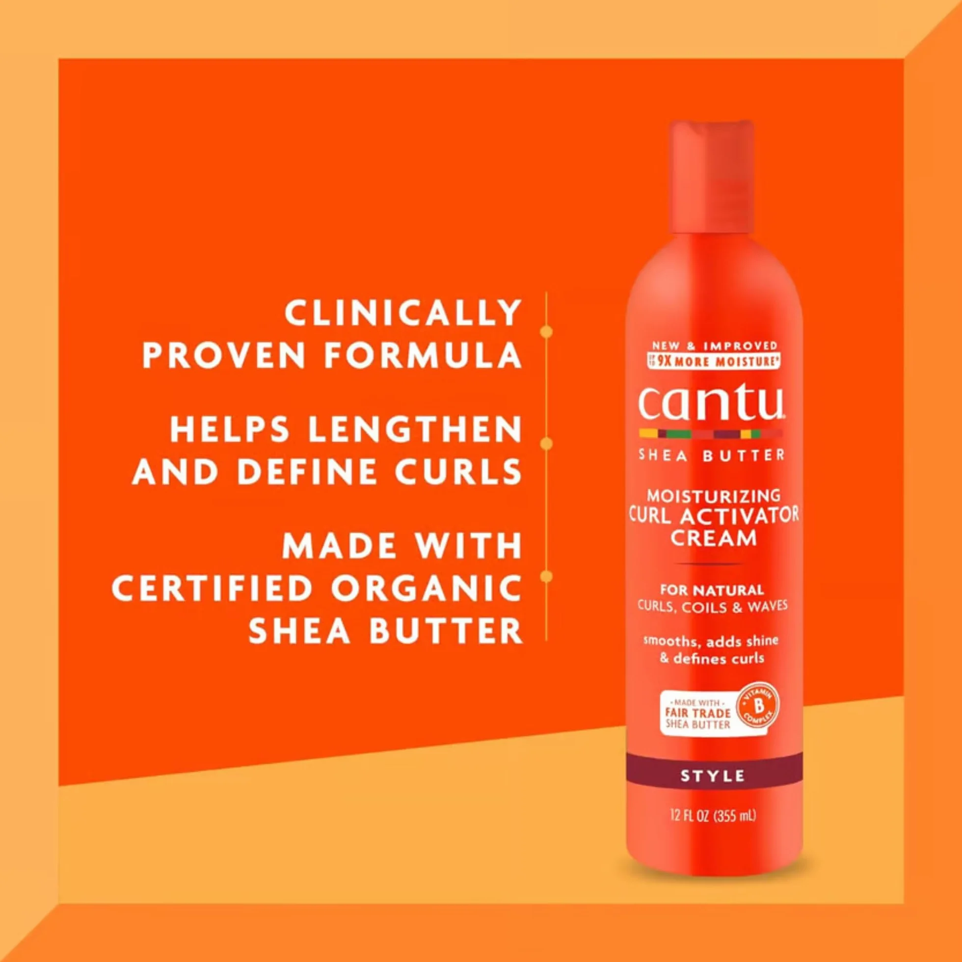 Cantu 3-Częściowy Zestaw Kosmetyków do Kręconych Włosów z Masłem Shea, Comeback Curl, Next Day Curl Revitalizer i Kokosowy Krem Curling