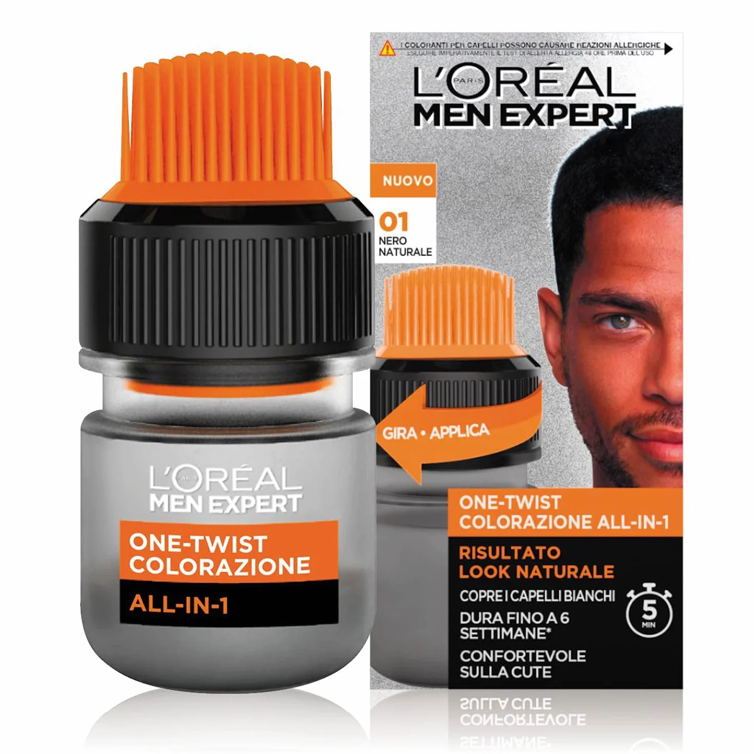 L'Oréal Paris Men Expert One-Twist All-in-One Naturalny Czarny (01)