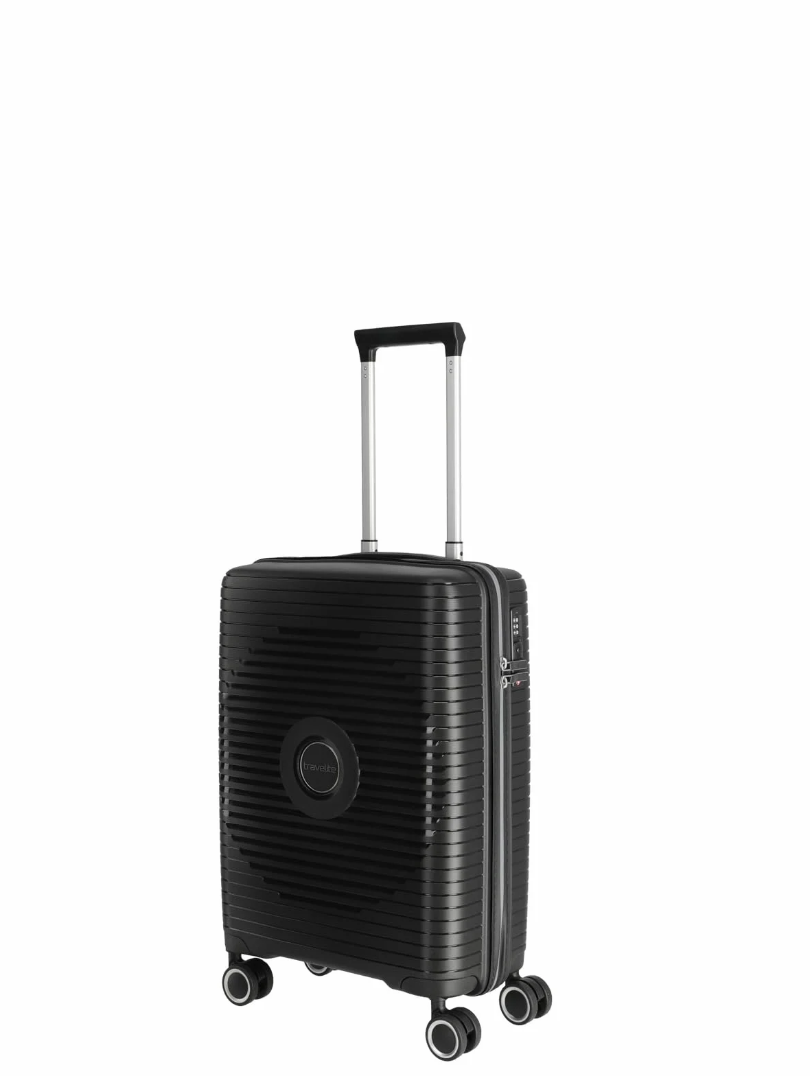Travelite Orbita, zestaw walizek z twardą obudową, 4 kółka, z nietłukącą się obudową i praktycznym podziałem wewnętrznym, zamek TSA, czarny, Koffer S (55 cm), Walizka S (55 cm)
