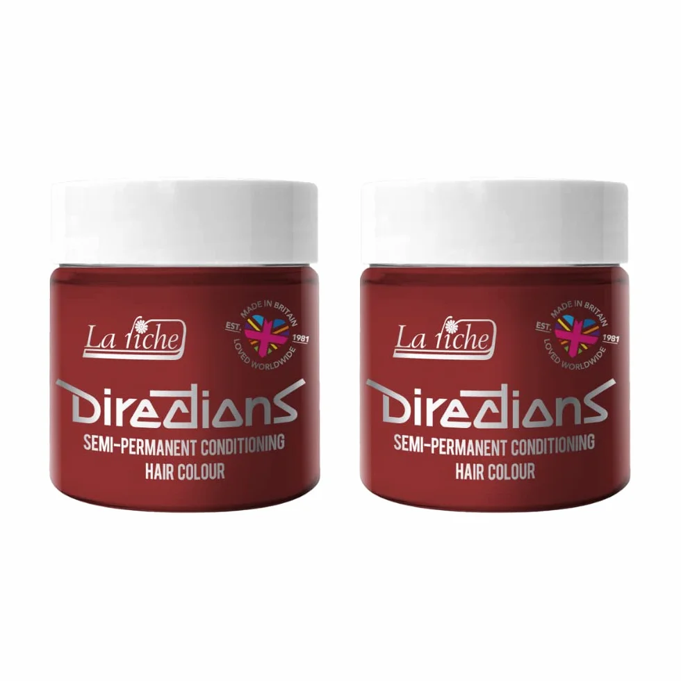 La Riche Directions półtrwała farba do włosów, 100 ml, puszka 2 szt. (Vermillion Red)
